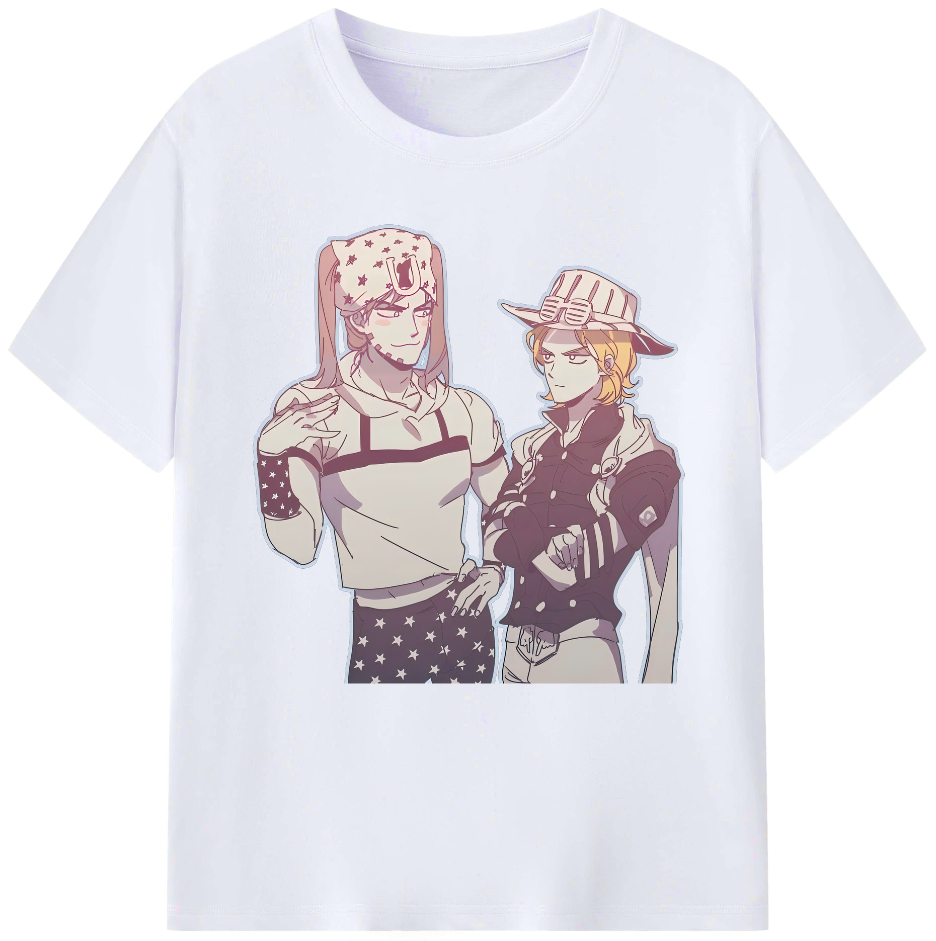 （画像用） ジョジョの奇妙な冒険 JoJo's Bizarre Adventure レディースカジュアルプリントTシャツ（綿100％）