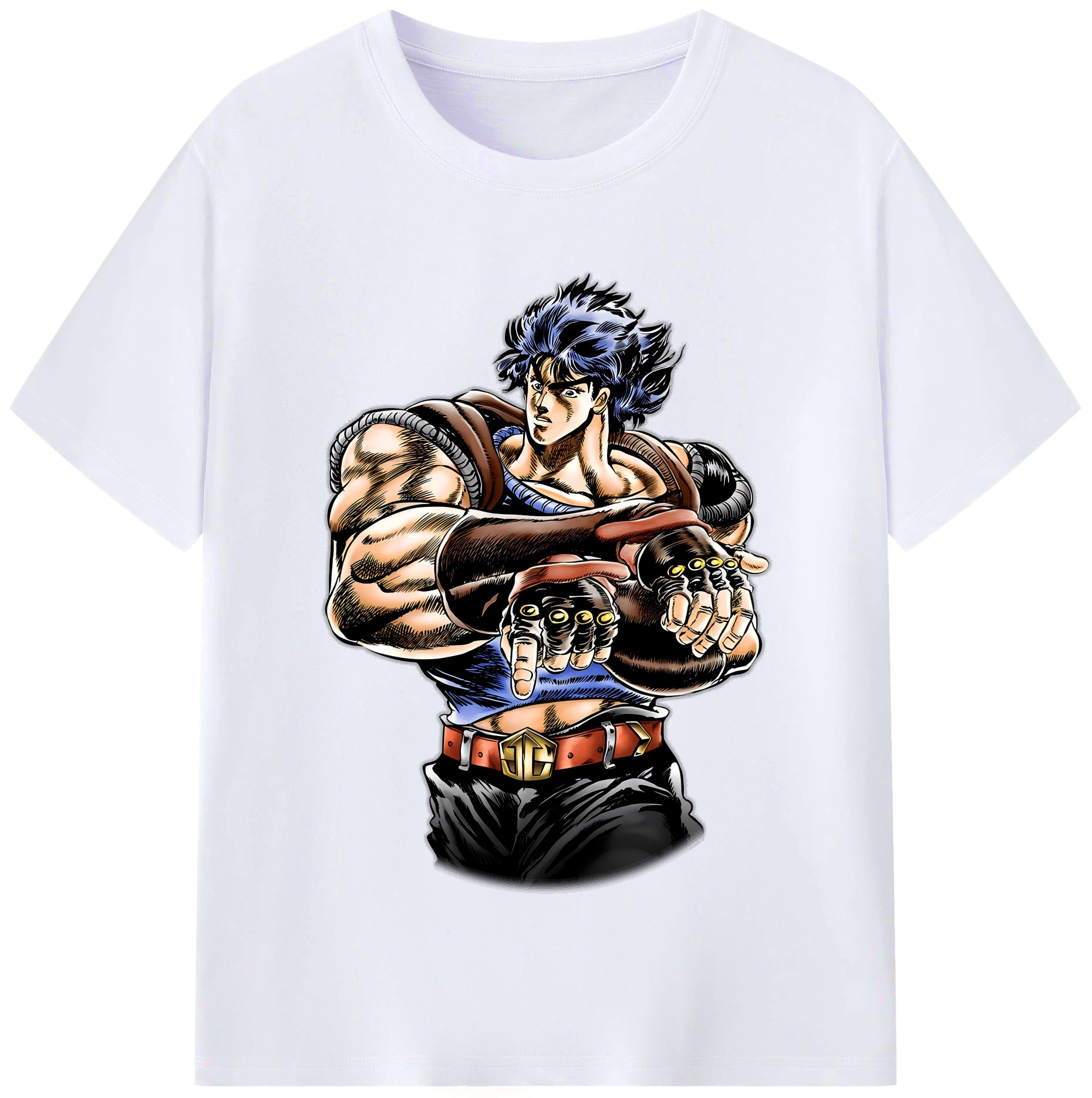 （画像用） ジョジョの奇妙な冒険 /ジョナサン?ジョースター JoJo's Bizarre Adventure Jonathan Joestar レディースカジュアルプリントTシャツ（綿100％）