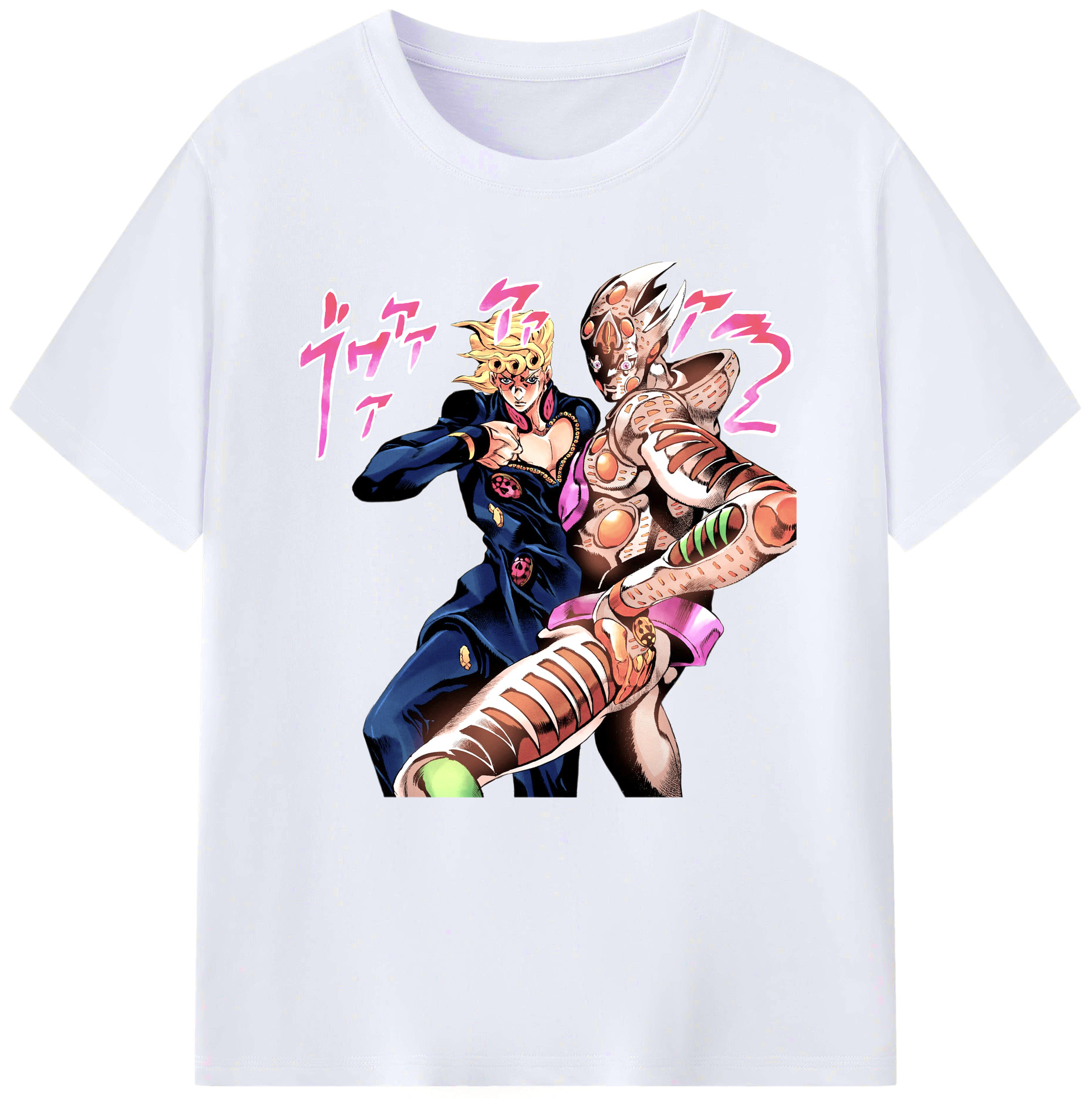 （画像用） ジョジョの奇妙な冒険 ジョルノ?ジョバァーナ JoJo's Bizarre Adventure Giorno Giovanna レディースカジュアルプリントTシャツ（綿100％）
