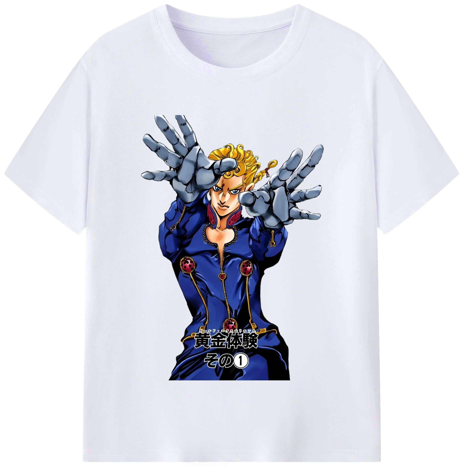 （画像用） ジョジョの奇妙な冒険 ジョルノ?ジョバァーナ JoJo's Bizarre Adventure Giorno Giovanna レディースカジュアルプリントTシャツ（綿100％）