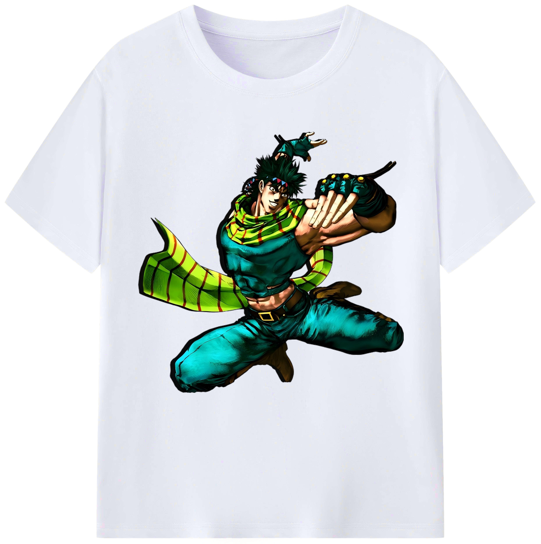 （画像用） ジョジョの奇妙な冒険 ジョセフ?ジョースター JoJo's Bizarre Adventure Joseph Joestar レディースカジュアルプリントTシャツ（綿100％）