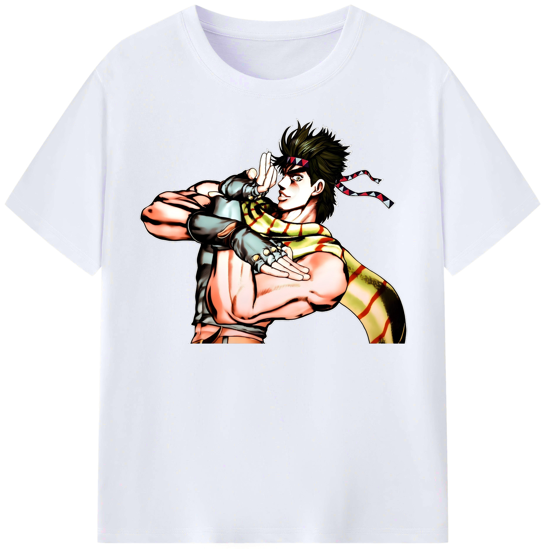 （画像用） ジョジョの奇妙な冒険 ジョセフ?ジョースター JoJo's Bizarre Adventure Joseph Joestar レディースカジュアルプリントTシャツ（綿100％）