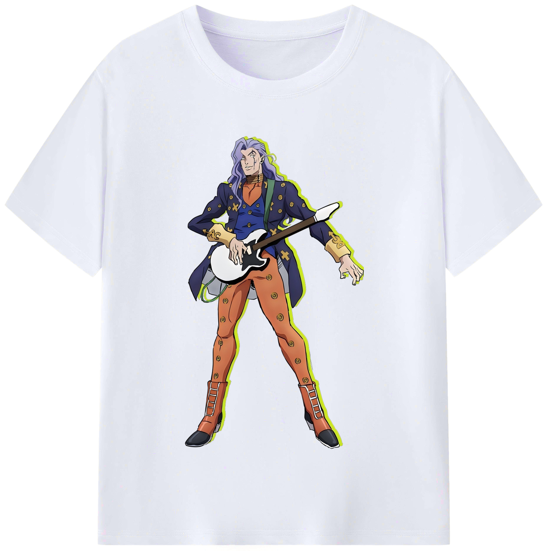 （画像用） ジョジョの奇妙な冒険 おといし あきら JoJo's Bizarre Adventure Akira Otoishi レディースカジュアルプリントTシャツ（綿100％）