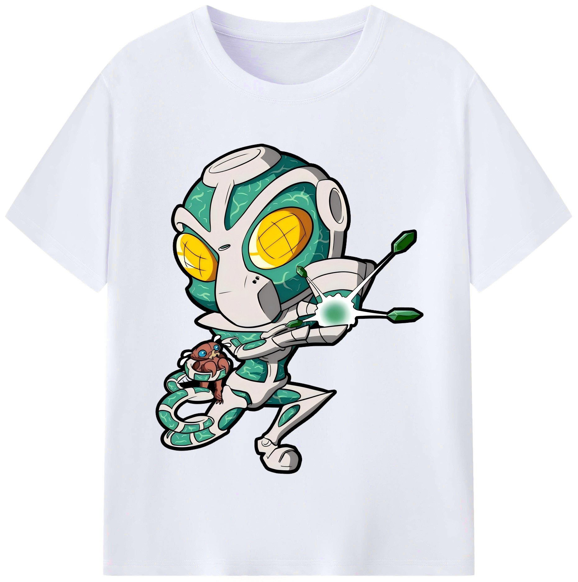 （画像用） ジョジョの奇妙な冒険 花京院 典明（かきょういん のりあき） JoJo's Bizarre Adventure Kakyoin Noriaki レディースカジュアルプリントTシャツ（綿100％）