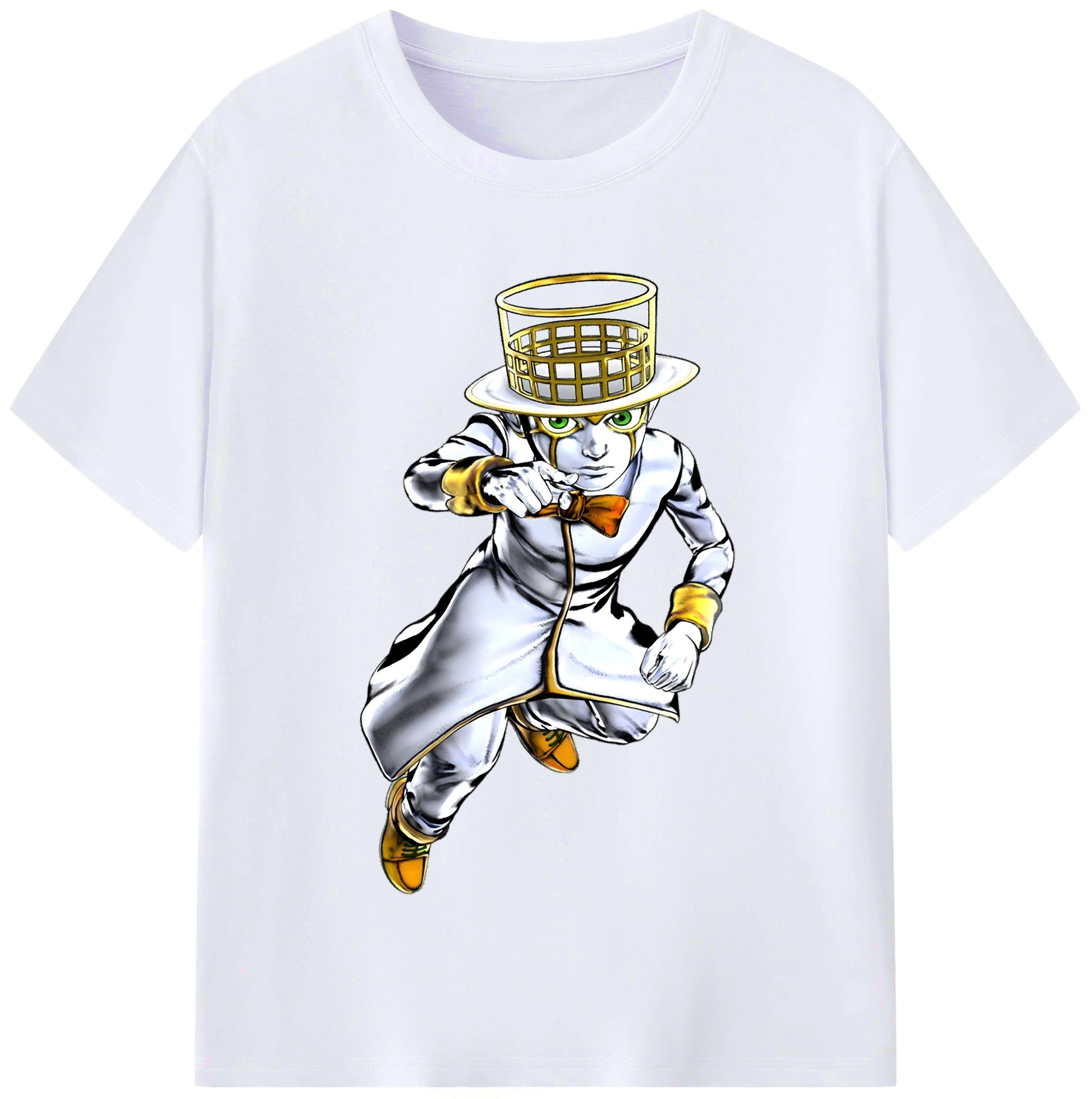 （画像用） ジョジョの奇妙な冒険 岸辺 露伴（きしべ ろはん） JoJo's Bizarre Adventure Rohan Kishibe レディースカジュアルプリントTシャツ（綿100％）
