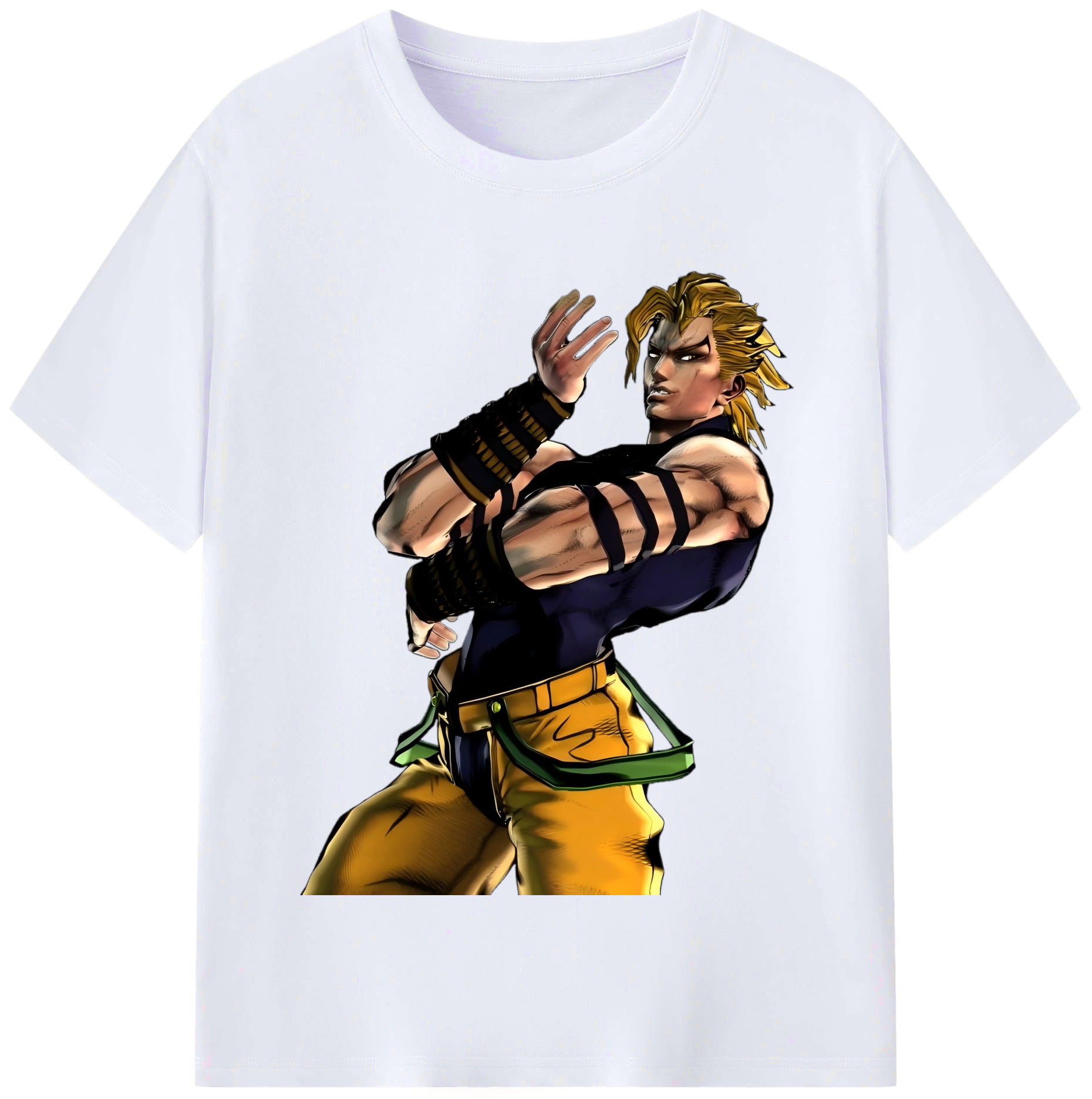 （画像用） ジョジョの奇妙な冒険 ディオ?ブランドー JoJo's Bizarre Adventure Dio Brando レディースカジュアルプリントTシャツ（綿100％）