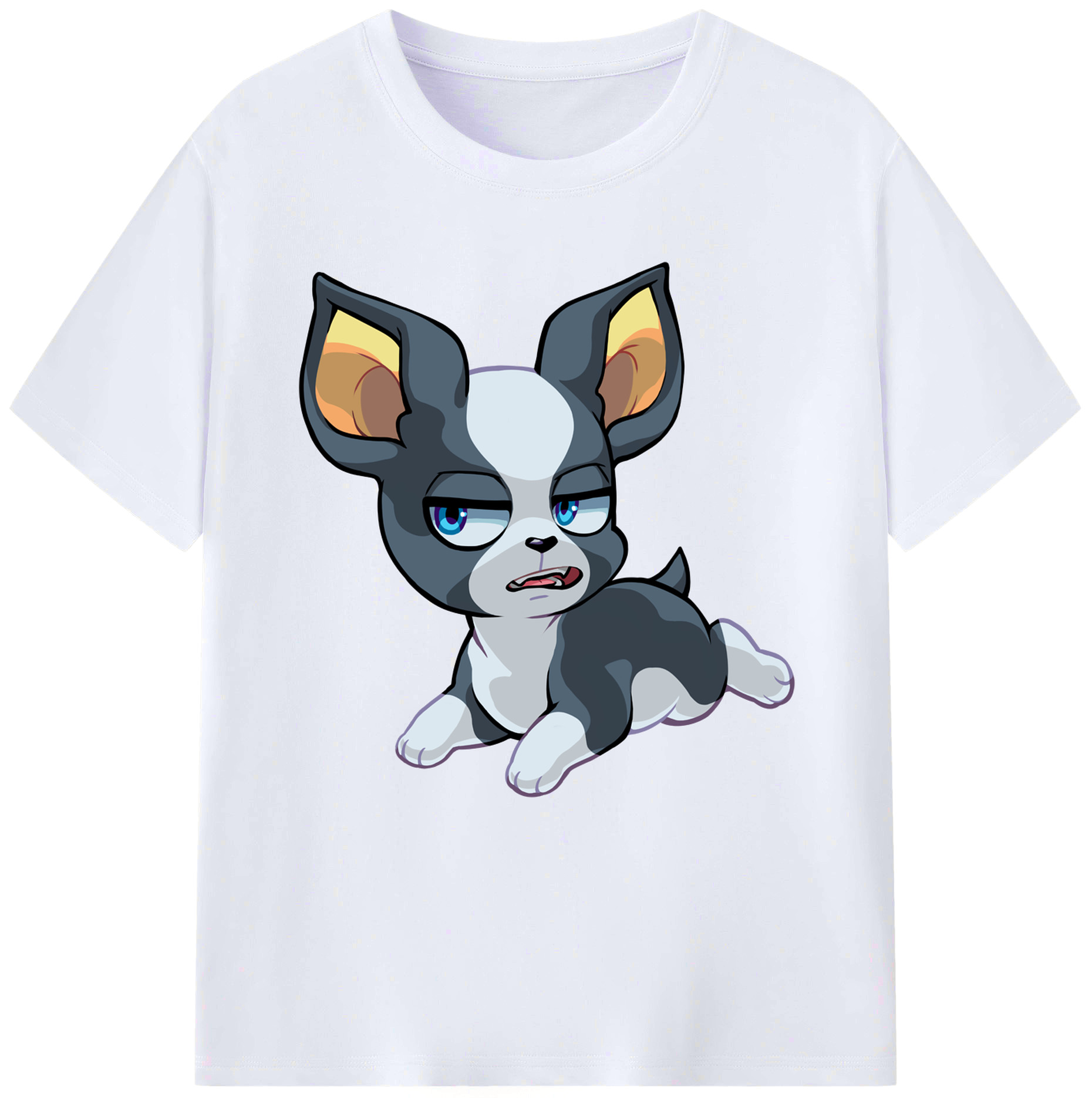 （画像用） ジョジョの奇妙な冒険 イギー JoJo's Bizarre Adventure Iggy レディースカジュアルプリントTシャツ（綿100％）