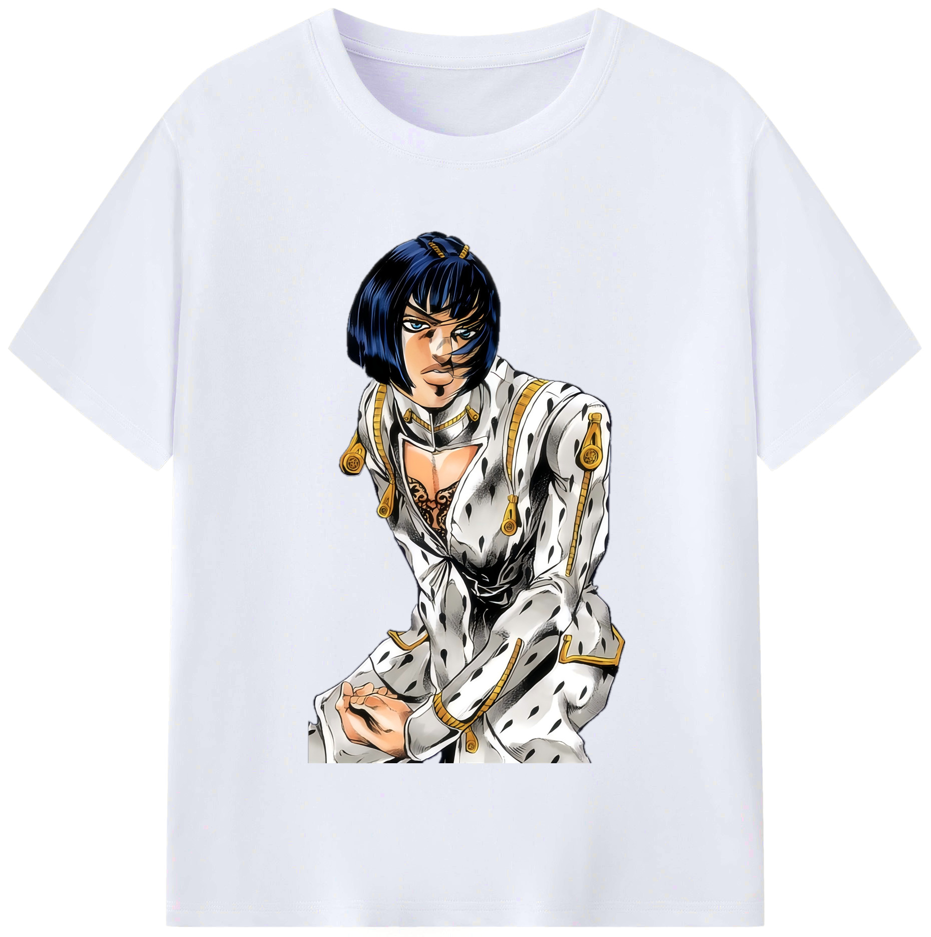 （画像用） ジョジョの奇妙な冒険 ブローノ?ブチャラティ JoJo's Bizarre Adventure Bruno Bucciarati レディースカジュアルプリントTシャツ（綿100％）