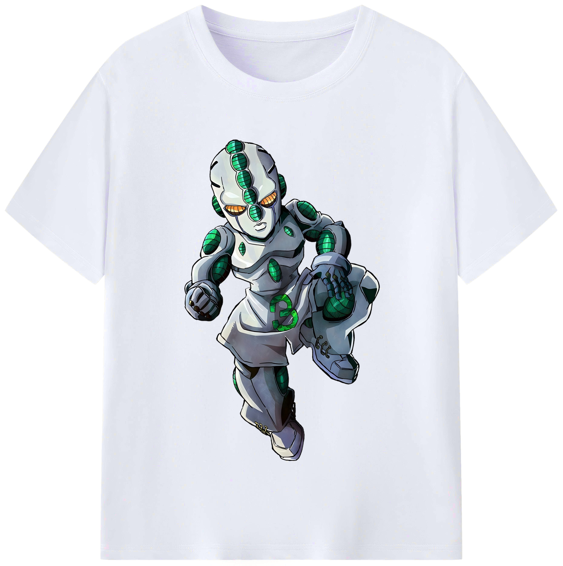 （画像用） ジョジョの奇妙な冒険 広瀨康一 JoJo's Bizarre Adventure Hirose Koichi レディースカジュアルプリントTシャツ（綿100％）