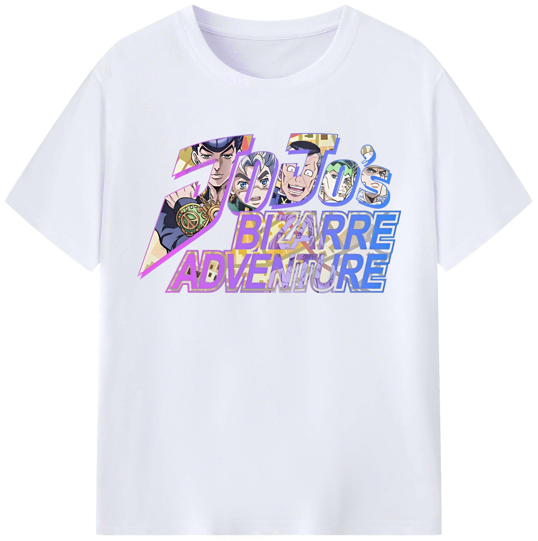 （画像用） ジョジョの奇妙な冒険 JoJo's Bizarre Adventure レディースカジュアルプリントTシャツ（綿100％）
