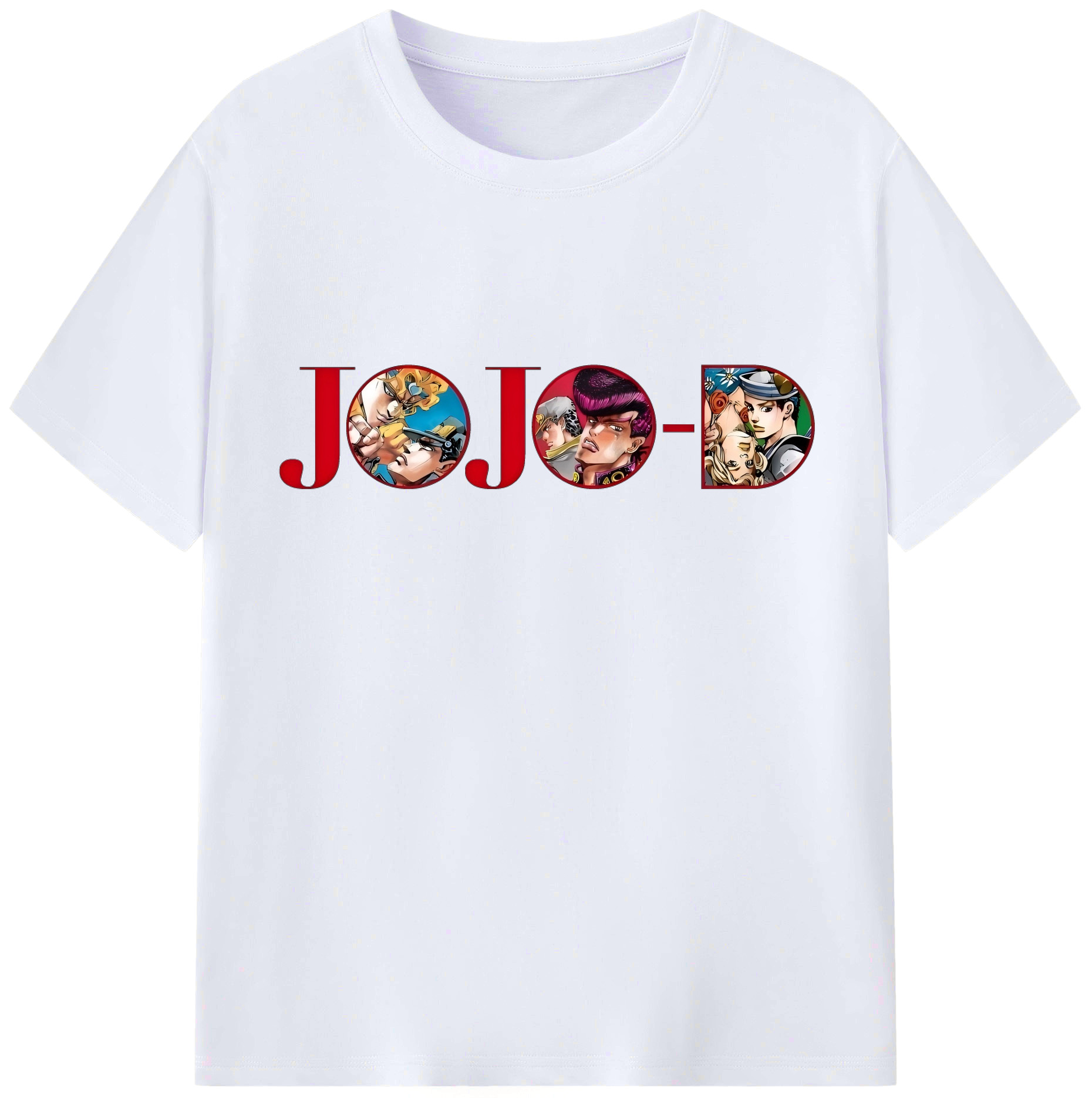 （画像用） ジョジョの奇妙な冒険 JoJo's Bizarre Adventure レディースカジュアルプリントTシャツ（綿100％）