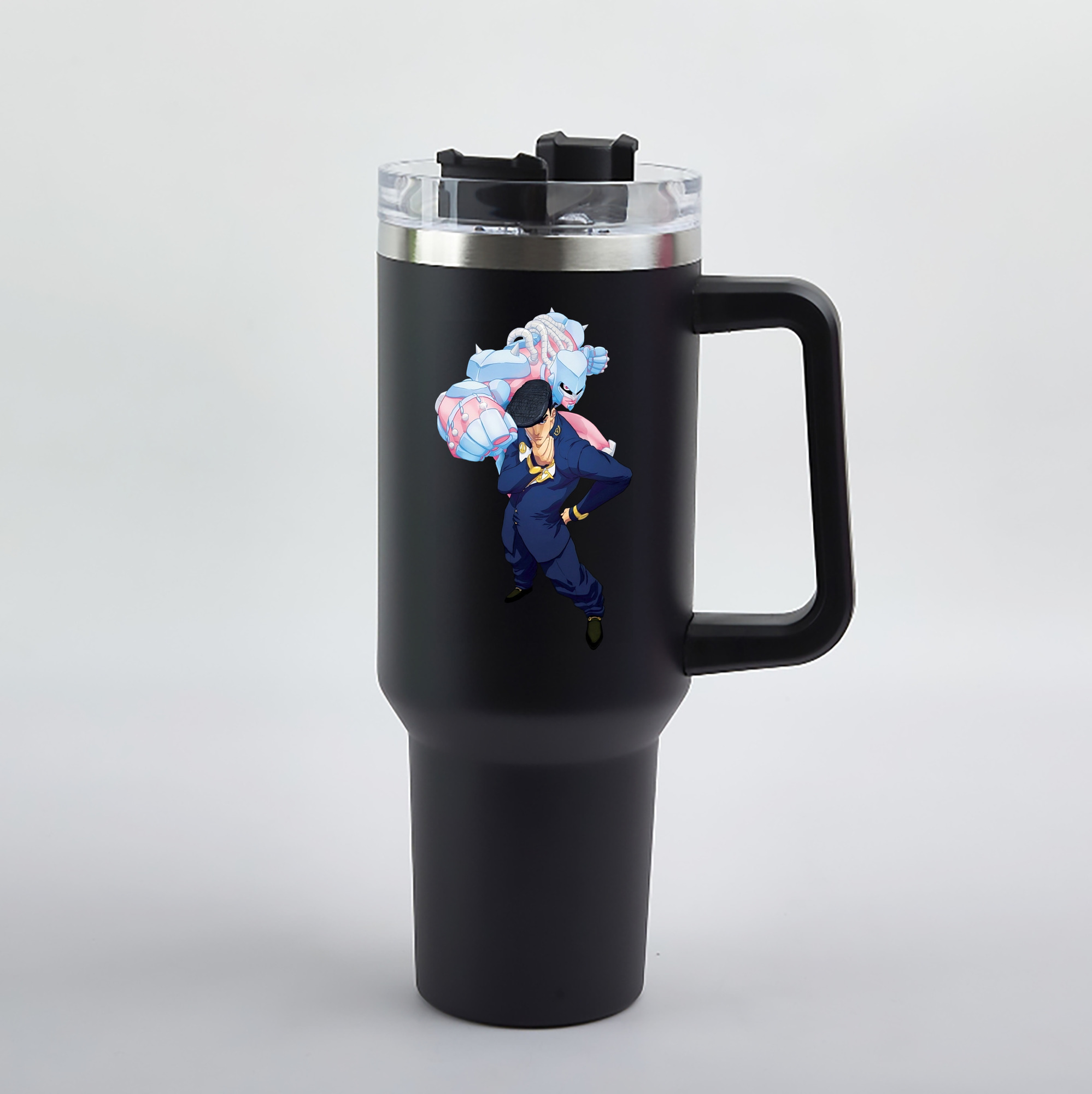 （画像用） ジョジョの奇妙な冒険 ひがしかた じょうすけ JoJo's Bizarre Adventure Higashikata Josuke 1200mL車用タンブラー（カラープリント）