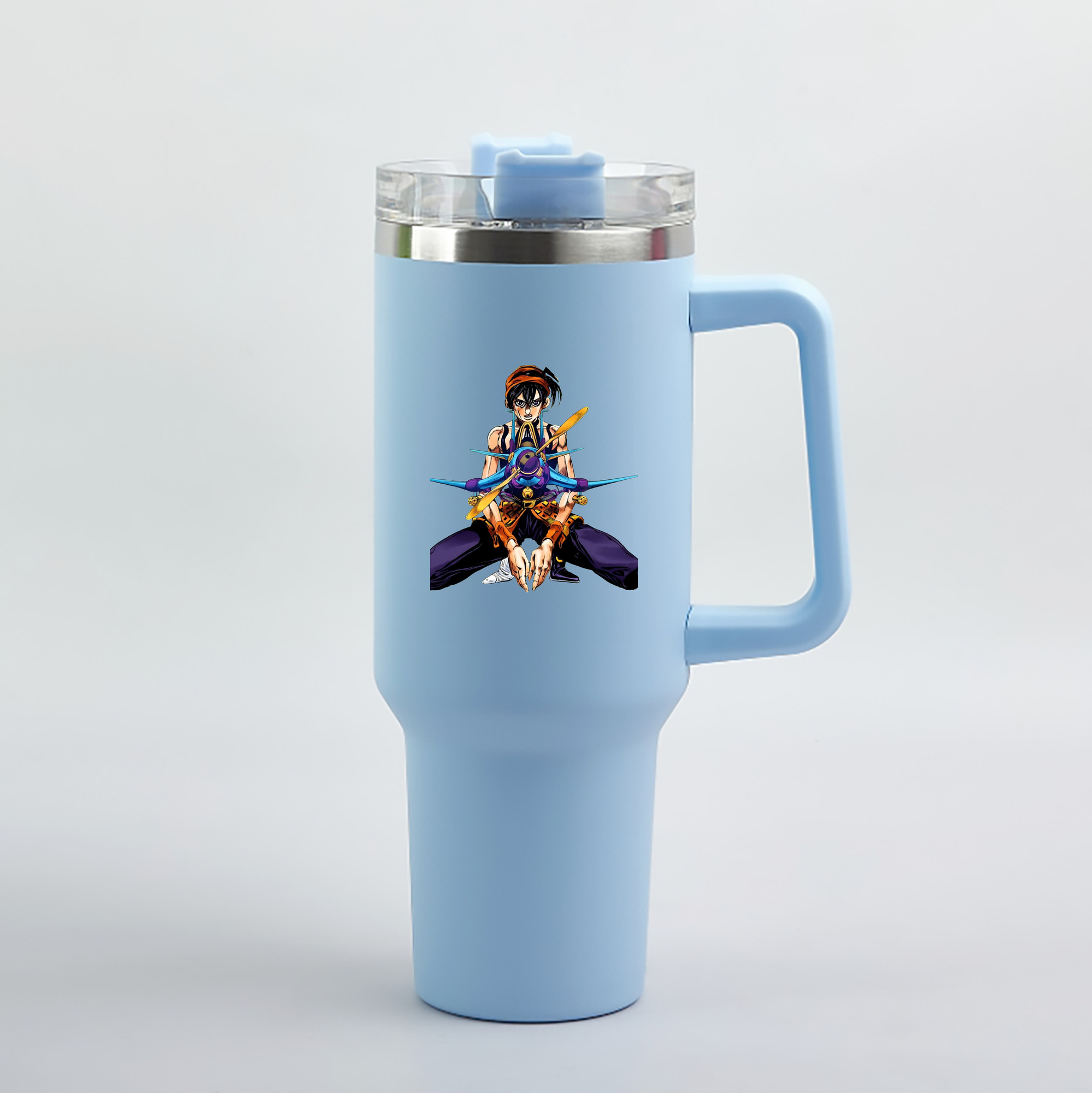 （画像用） ジョジョの奇妙な冒険 ナランチャ?ギルガ JoJo's Bizarre Adventure Narancia Ghirga 1200mL車用タンブラー（カラープリント）