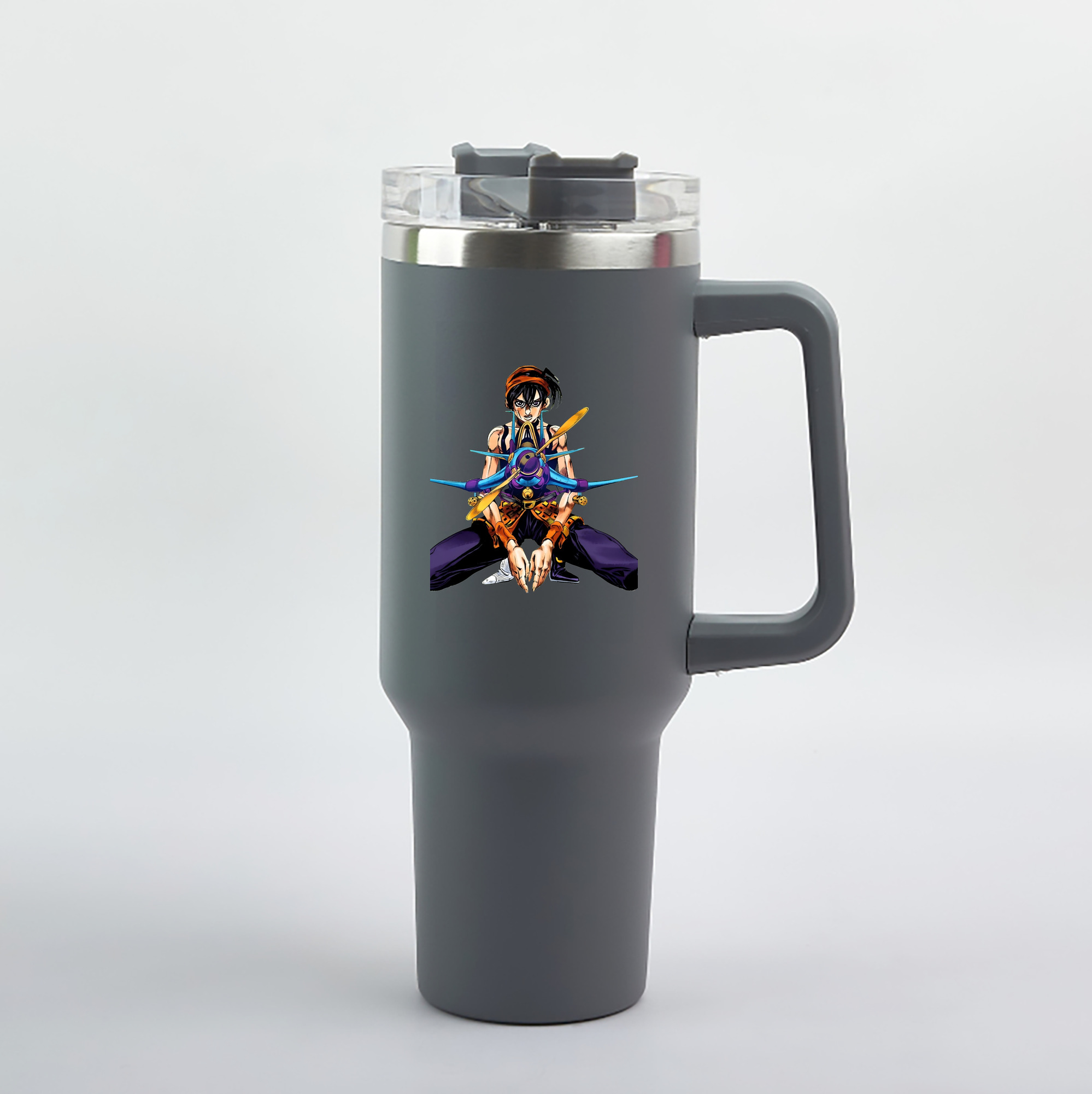 （画像用） ジョジョの奇妙な冒険 ナランチャ?ギルガ JoJo's Bizarre Adventure Narancia Ghirga 1200mL車用タンブラー（カラープリント）