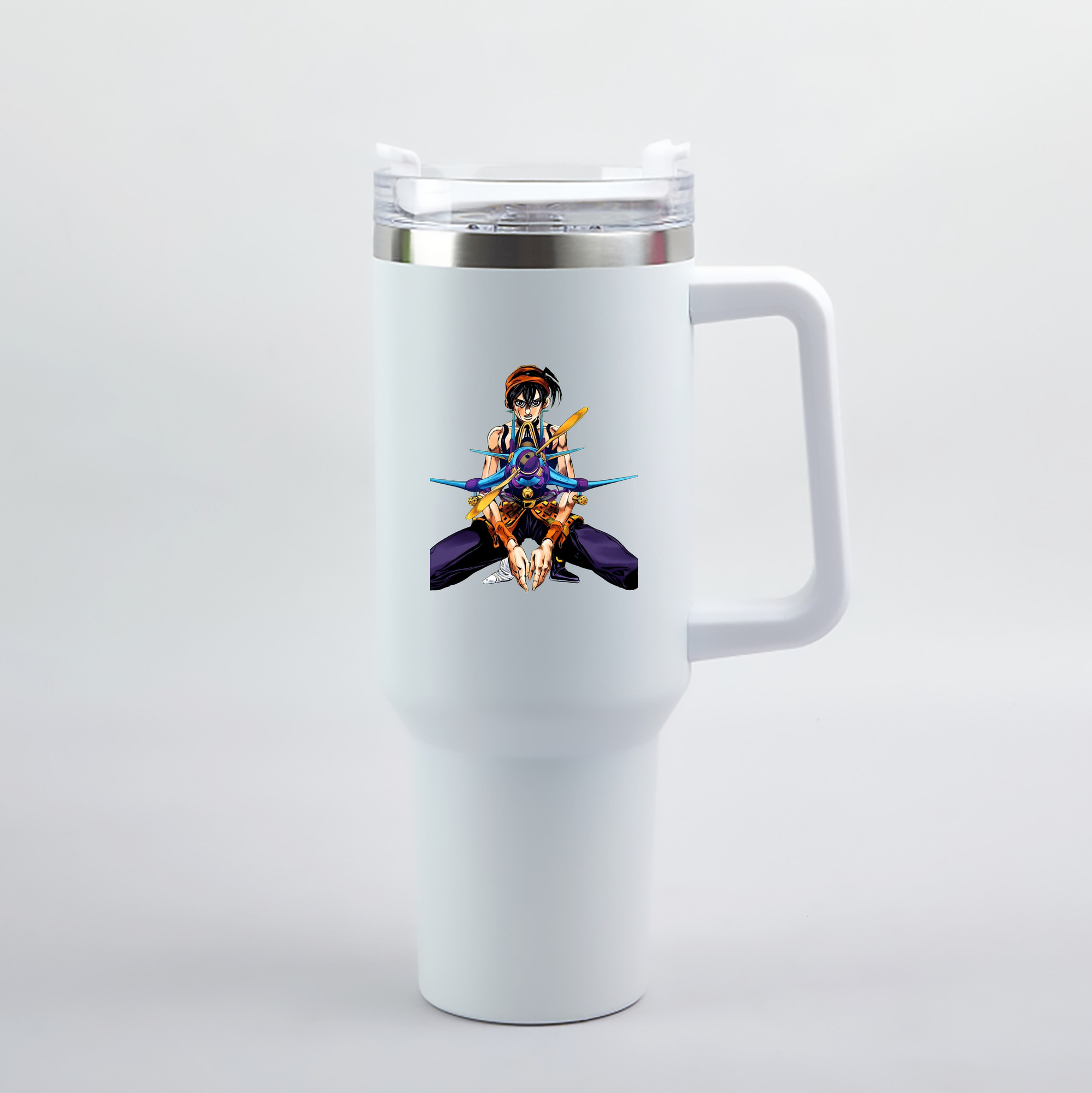 （画像用） ジョジョの奇妙な冒険 ナランチャ?ギルガ JoJo's Bizarre Adventure Narancia Ghirga 1200mL車用タンブラー（カラープリント）