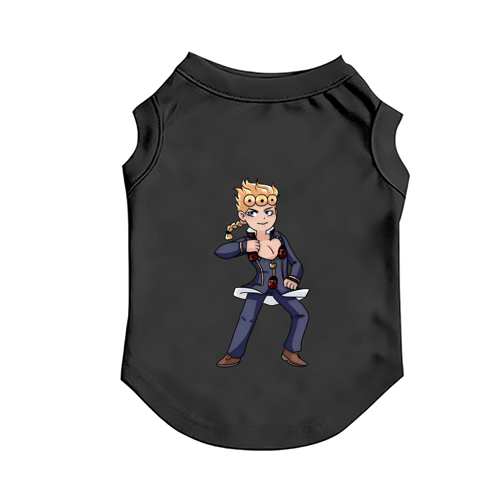 （画像用） ジョジョの奇妙な冒険 ジョルノ?ジョバァーナ JoJo's Bizarre Adventure Giorno Giovanna ペット用ベスト