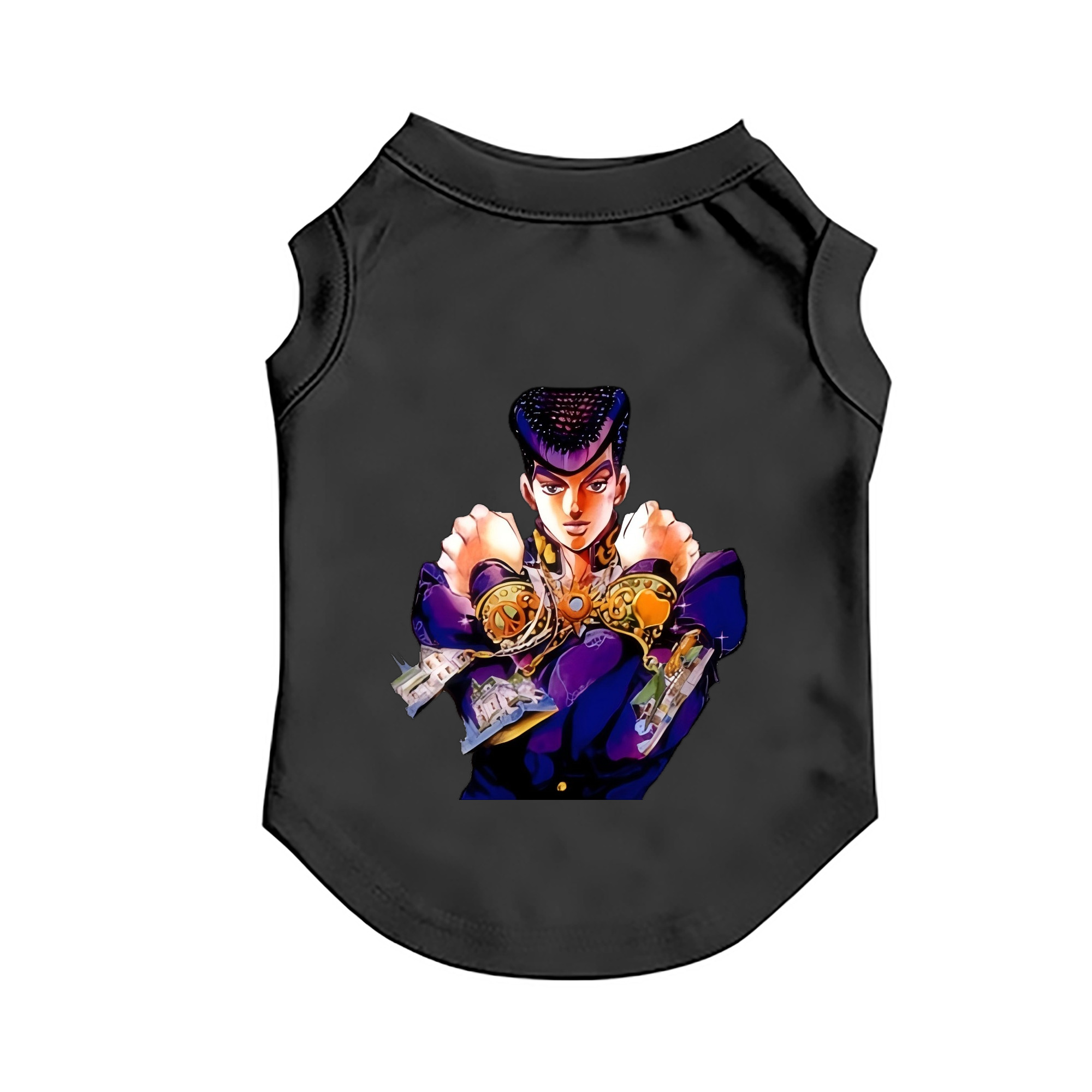 （画像用） ジョジョの奇妙な冒険 ひがしかた じょうすけ JoJo's Bizarre Adventure Higashikata Josuke ペット用ベスト
