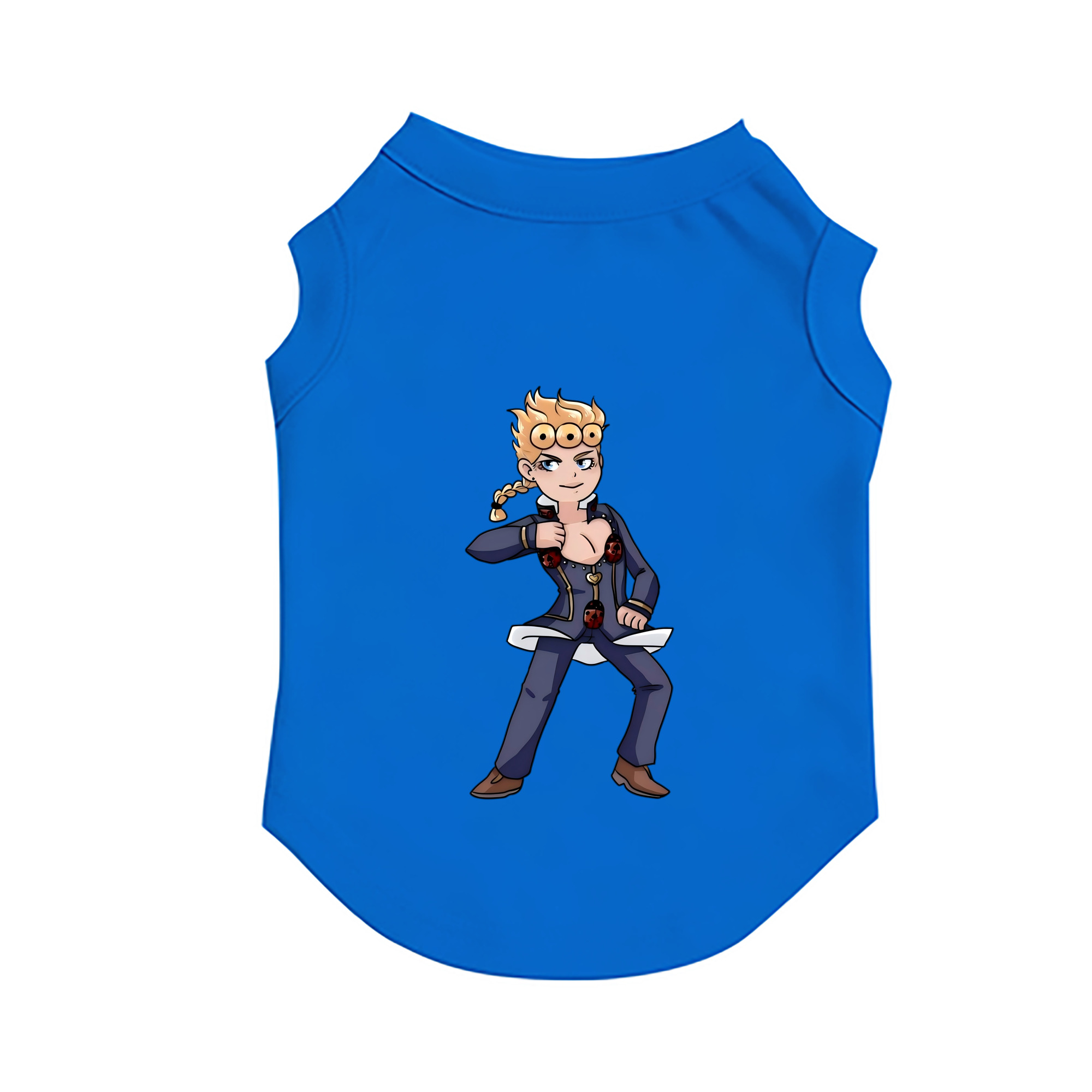 （画像用） ジョジョの奇妙な冒険 ジョルノ?ジョバァーナ JoJo's Bizarre Adventure Giorno Giovanna ペット用ベスト