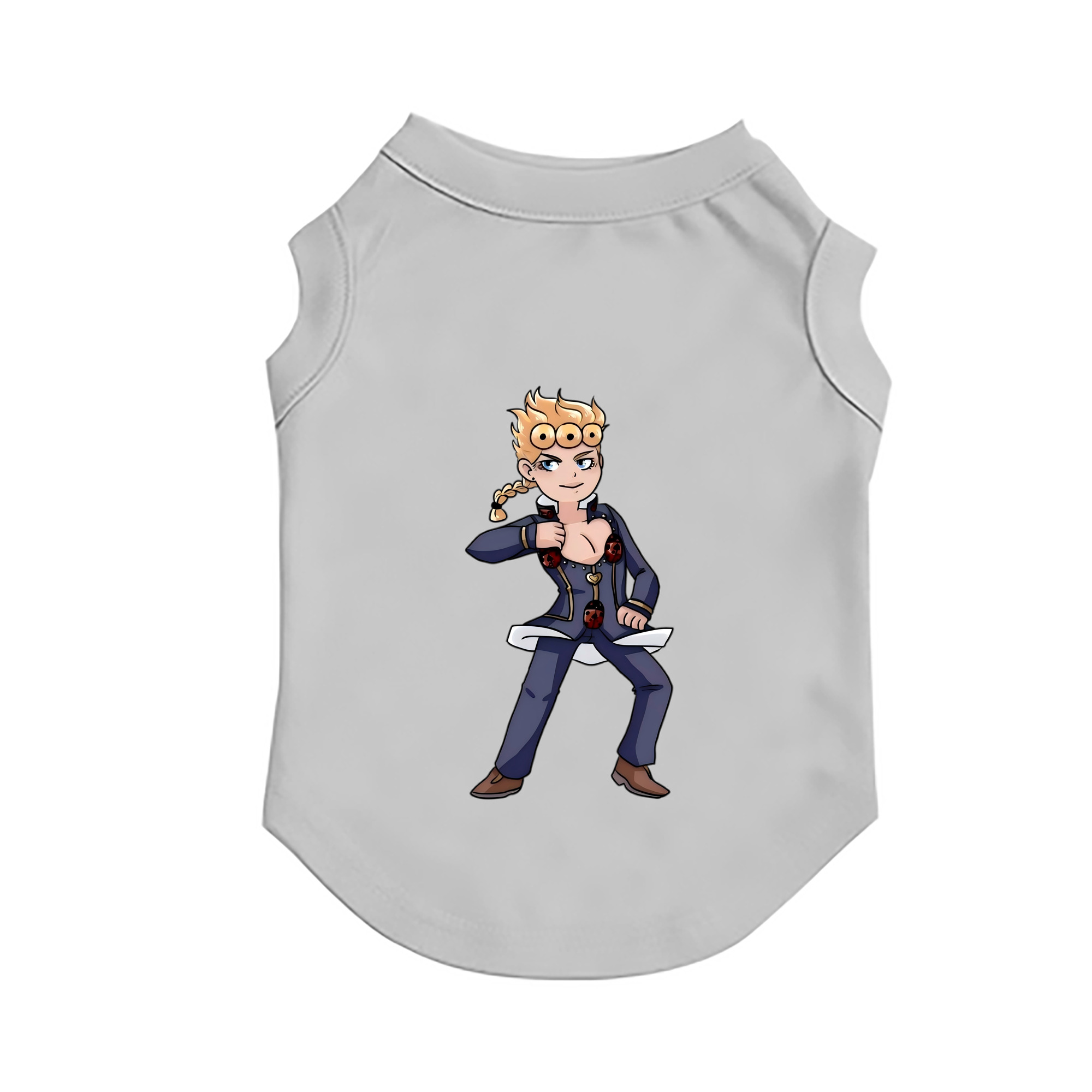 （画像用） ジョジョの奇妙な冒険 ジョルノ?ジョバァーナ JoJo's Bizarre Adventure Giorno Giovanna ペット用ベスト
