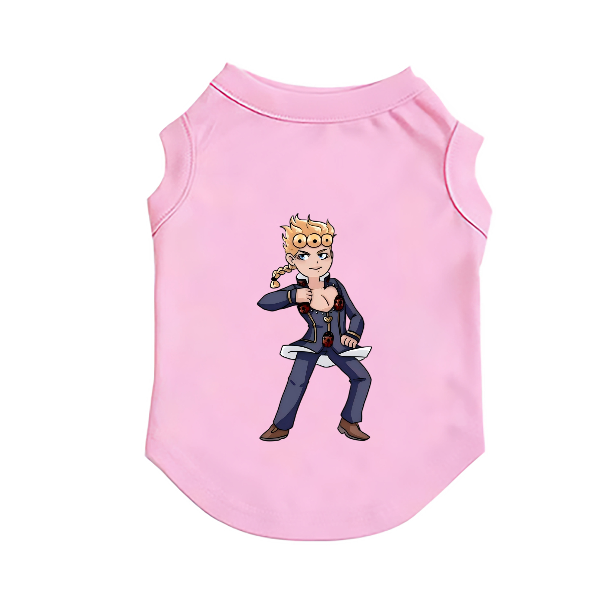 （画像用） ジョジョの奇妙な冒険 ジョルノ?ジョバァーナ JoJo's Bizarre Adventure Giorno Giovanna ペット用ベスト