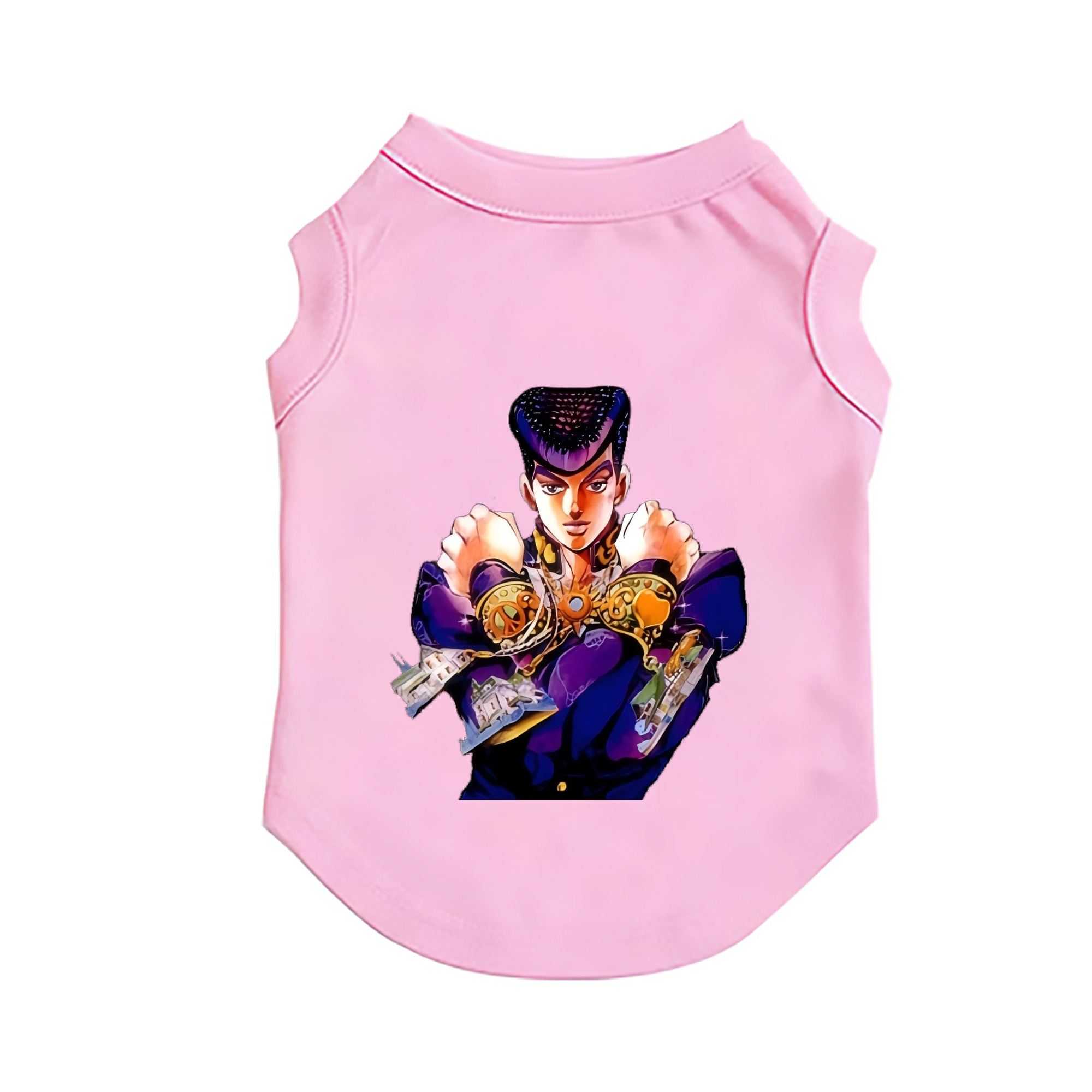 （画像用） ジョジョの奇妙な冒険 ひがしかた じょうすけ JoJo's Bizarre Adventure Higashikata Josuke ペット用ベスト