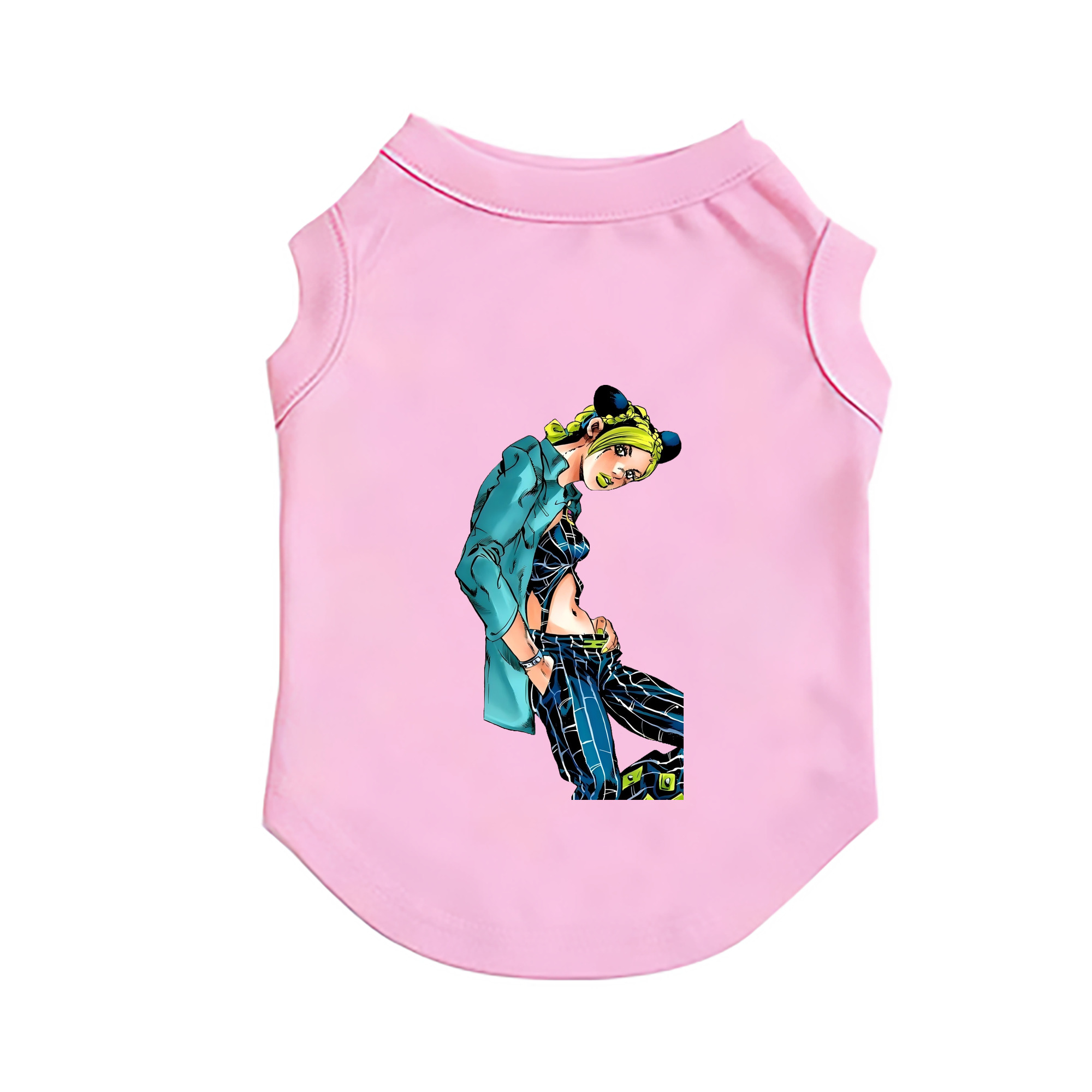 （画像用） "ジョジョの奇妙な冒険 くうじょう ジョリーン JoJo's Bizarre Adventure Jolyne Cujoh " ペット用ベスト