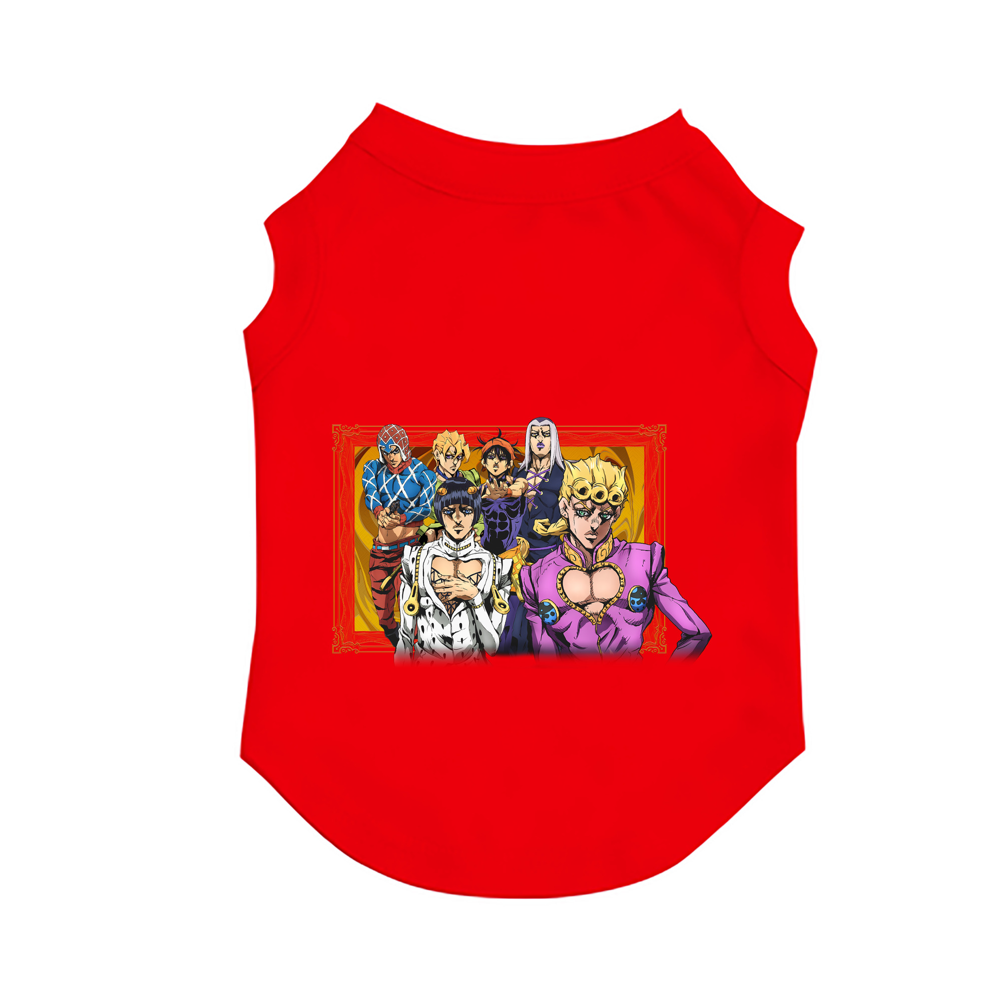 （画像用） ジョジョの奇妙な冒険 ジョルノ?ジョバァーナ JoJo's Bizarre Adventure Giorno Giovanna ペット用ベスト
