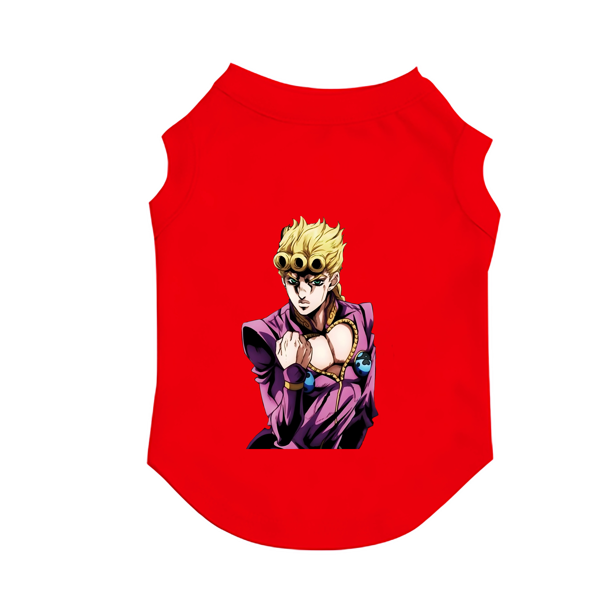 （画像用） ジョジョの奇妙な冒険 ジョルノ?ジョバァーナ JoJo's Bizarre Adventure Giorno Giovanna ペット用ベスト