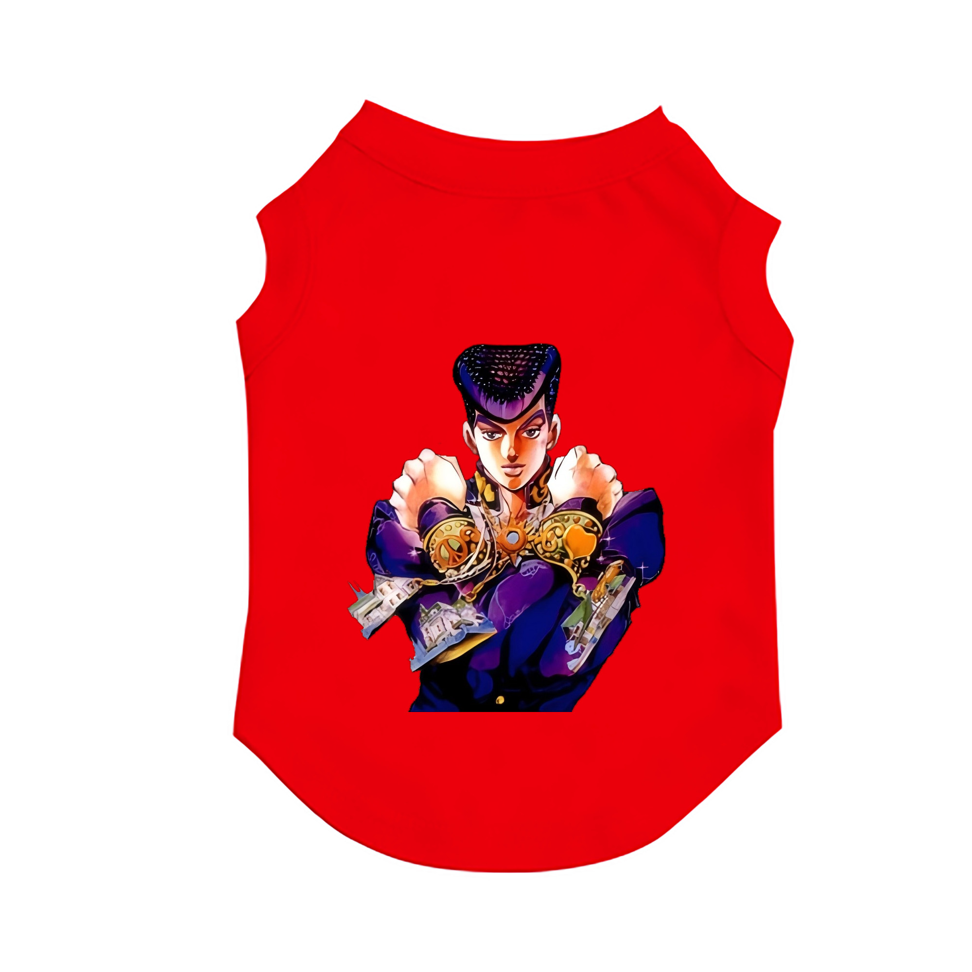 （画像用） ジョジョの奇妙な冒険 ひがしかた じょうすけ JoJo's Bizarre Adventure Higashikata Josuke ペット用ベスト