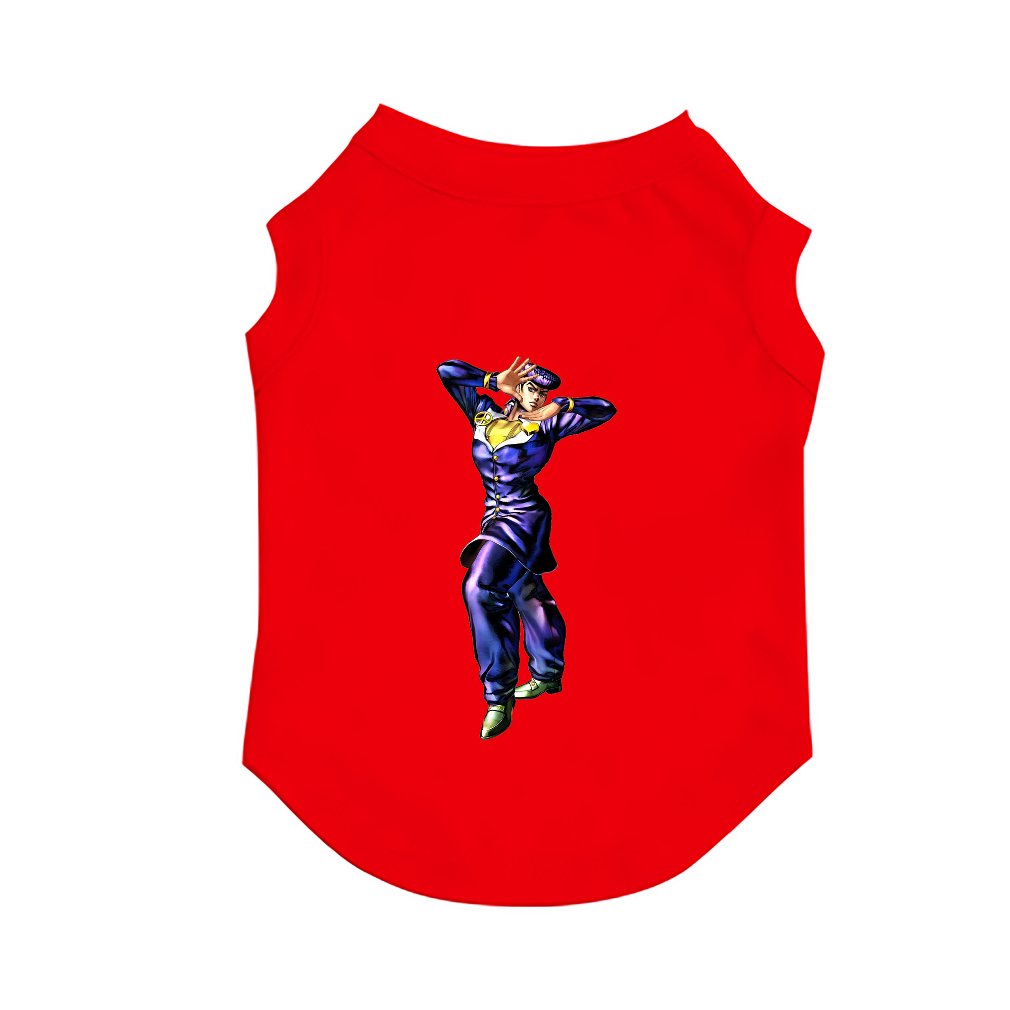 （画像用） ジョジョの奇妙な冒険 ひがしかた じょうすけ JoJo's Bizarre Adventure Higashikata Josuke ペット用ベスト