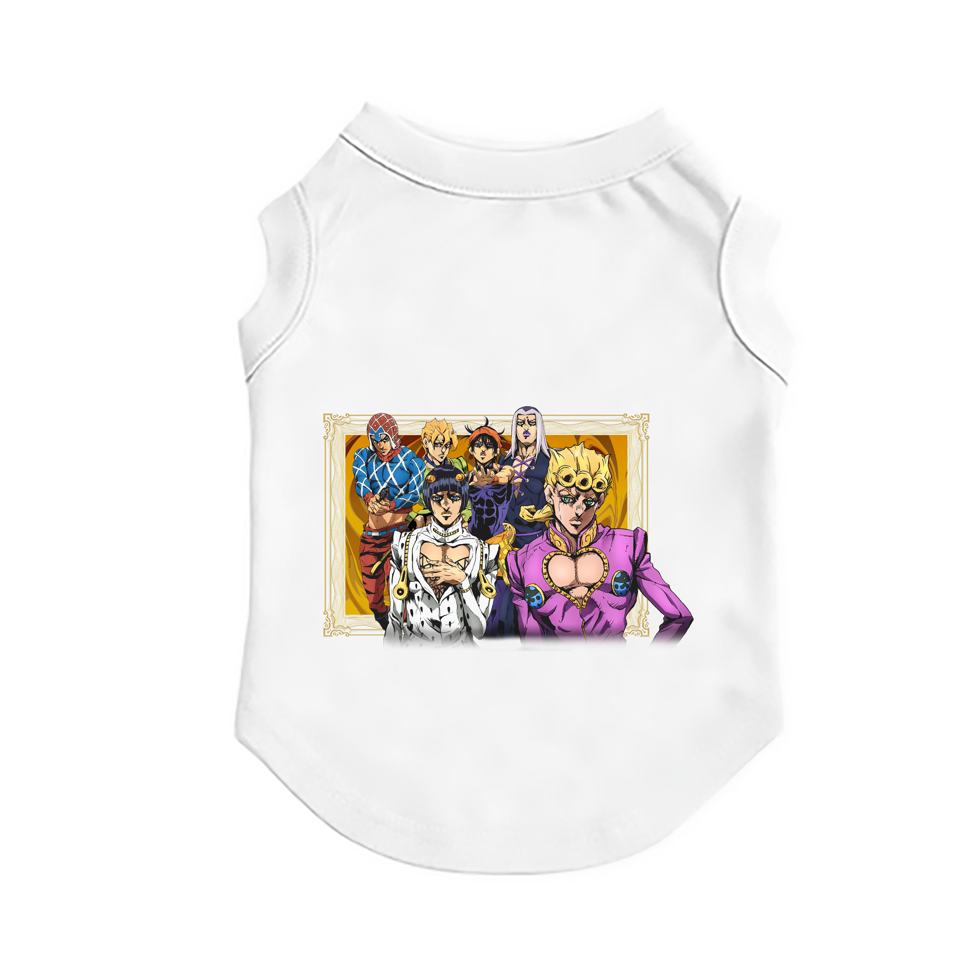 （画像用） ジョジョの奇妙な冒険 ジョルノ?ジョバァーナ JoJo's Bizarre Adventure Giorno Giovanna ペット用ベスト