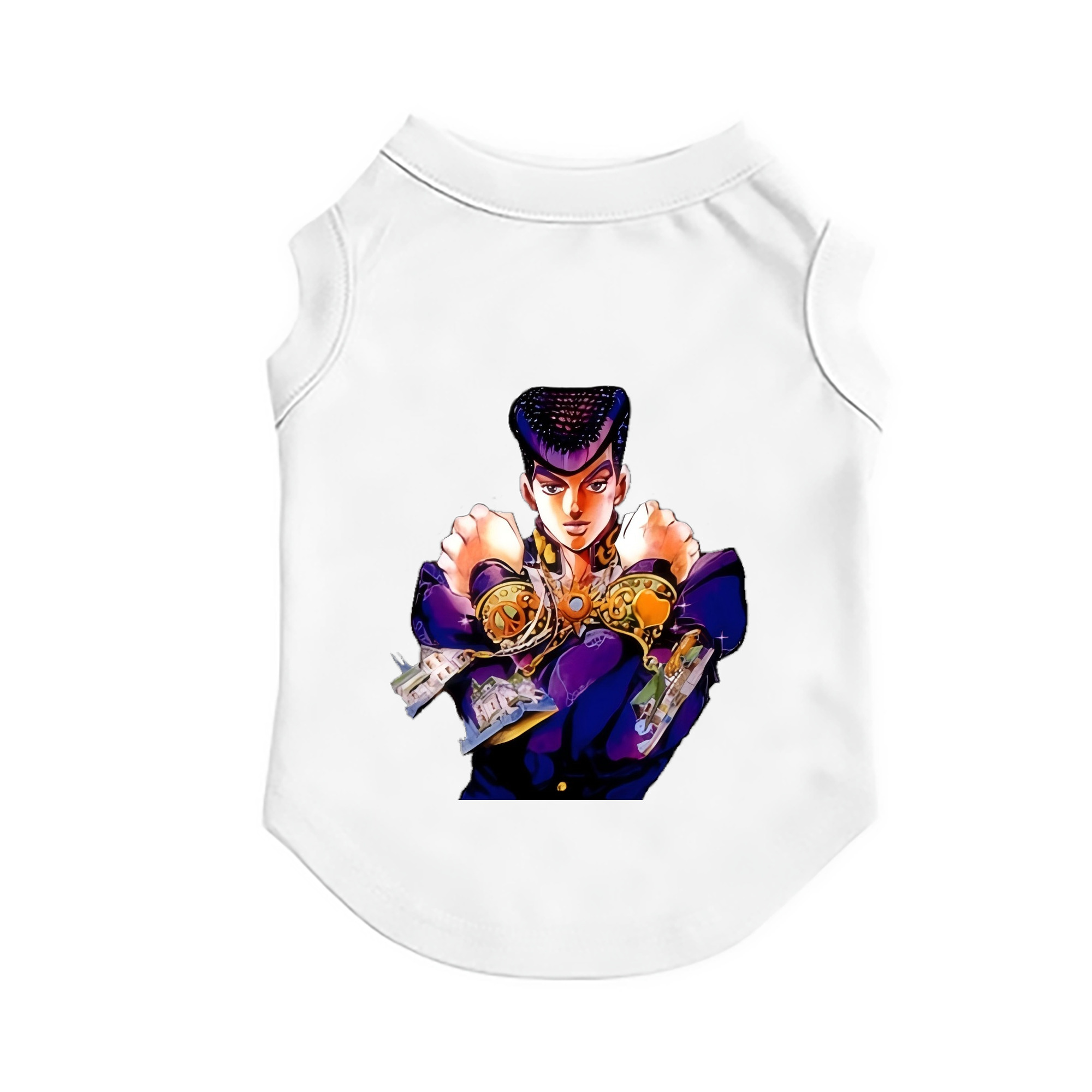 （画像用） ジョジョの奇妙な冒険 ひがしかた じょうすけ JoJo's Bizarre Adventure Higashikata Josuke ペット用ベスト