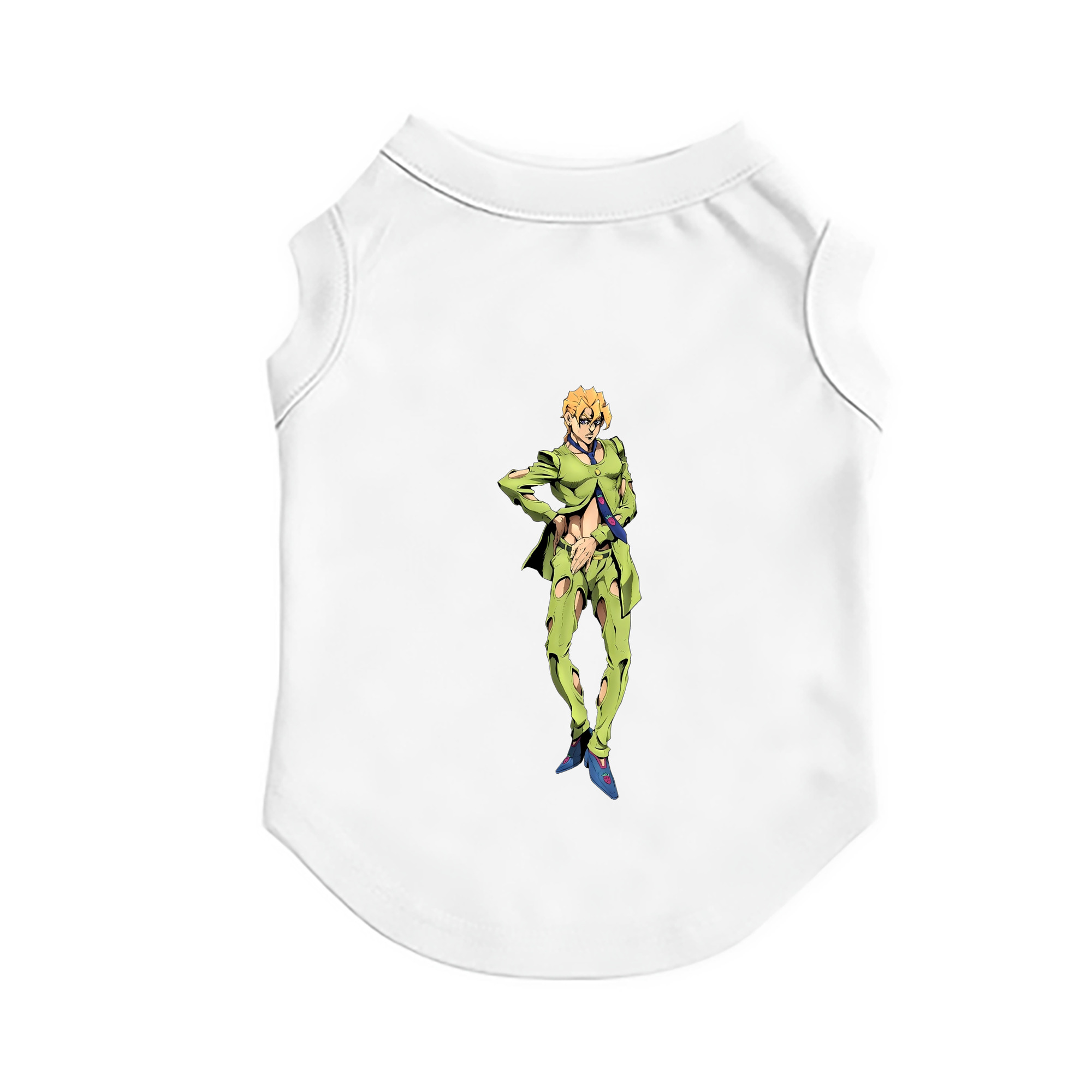（画像用） ジョジョの奇妙な冒険 パンナコッタ?フー JoJo's Bizarre Adventure Pannacotta Fugo ペット用ベスト