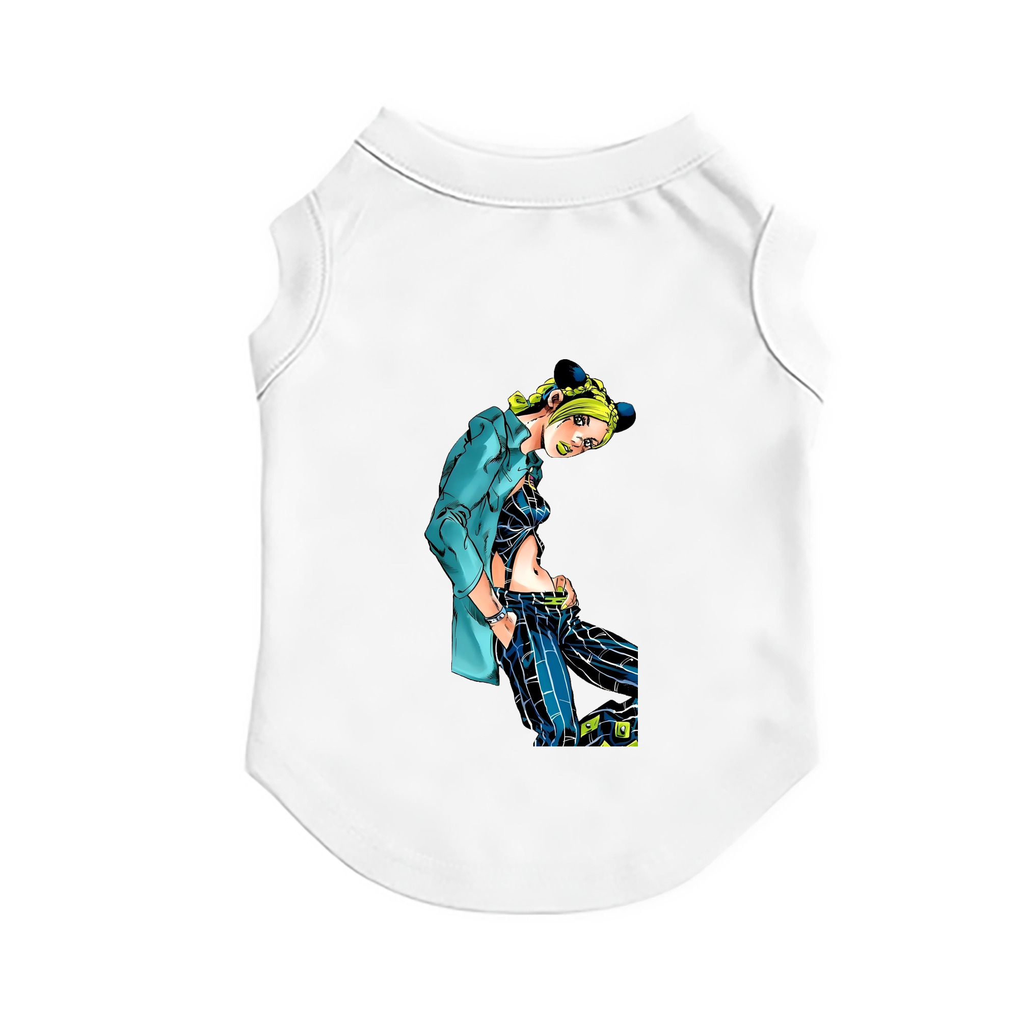 （画像用） "ジョジョの奇妙な冒険 くうじょう ジョリーン JoJo's Bizarre Adventure Jolyne Cujoh " ペット用ベスト