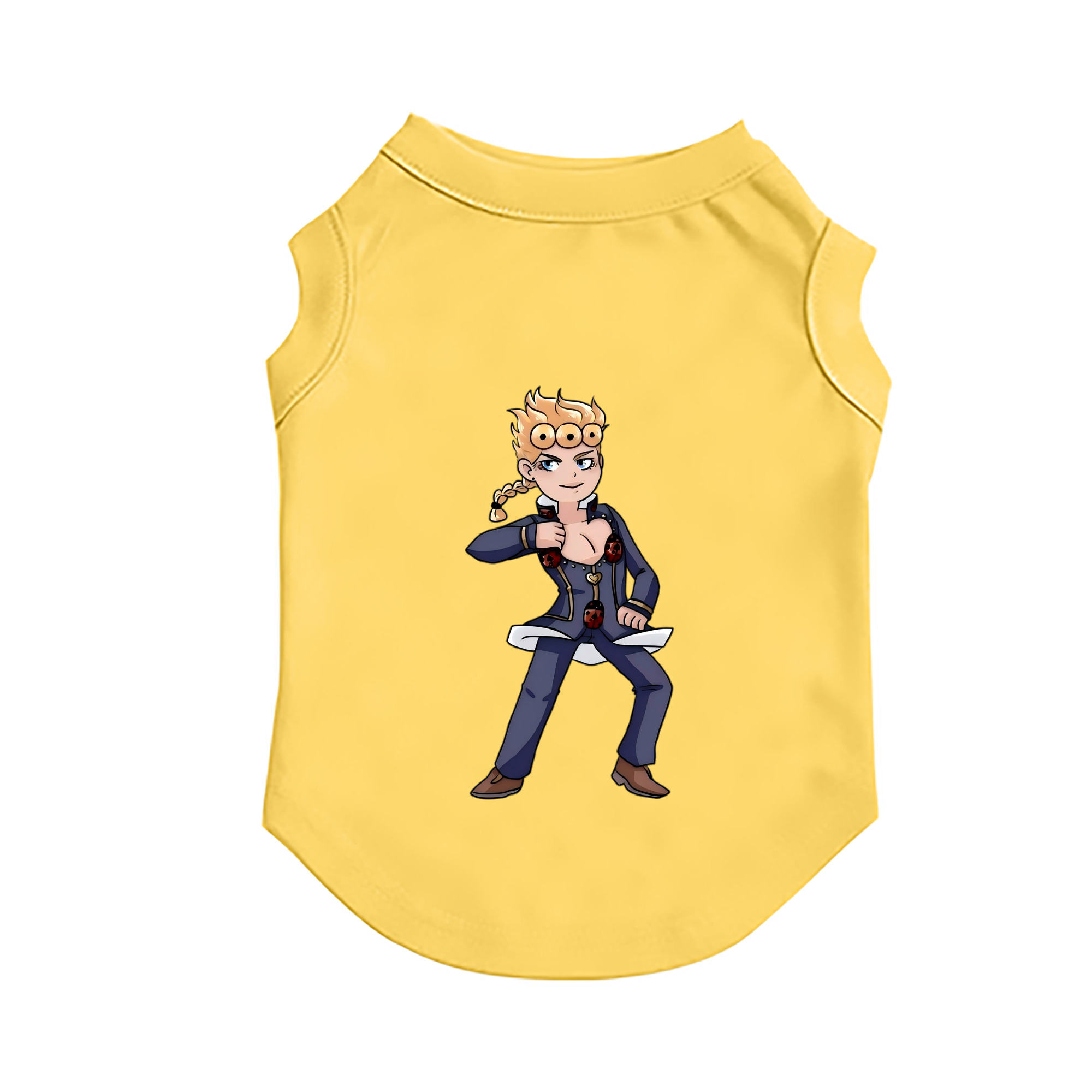 （画像用） ジョジョの奇妙な冒険 ジョルノ?ジョバァーナ JoJo's Bizarre Adventure Giorno Giovanna ペット用ベスト