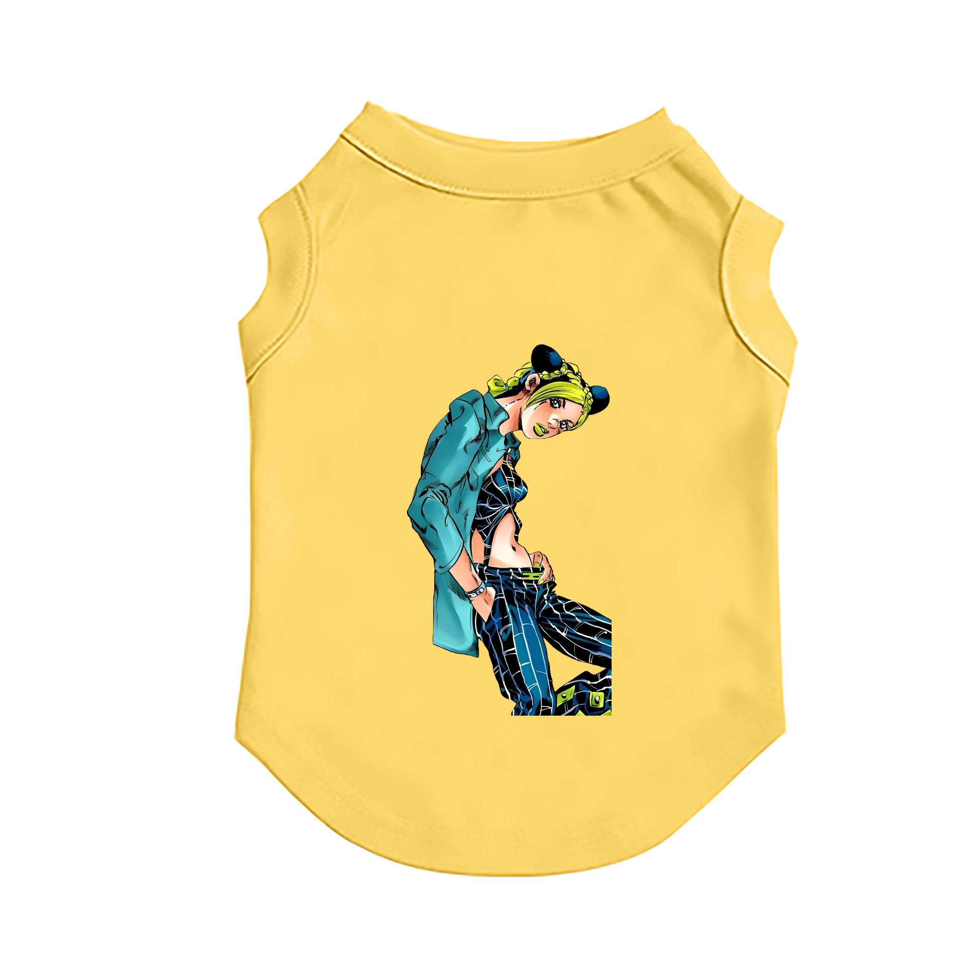 （画像用） "ジョジョの奇妙な冒険 くうじょう ジョリーン JoJo's Bizarre Adventure Jolyne Cujoh " ペット用ベスト