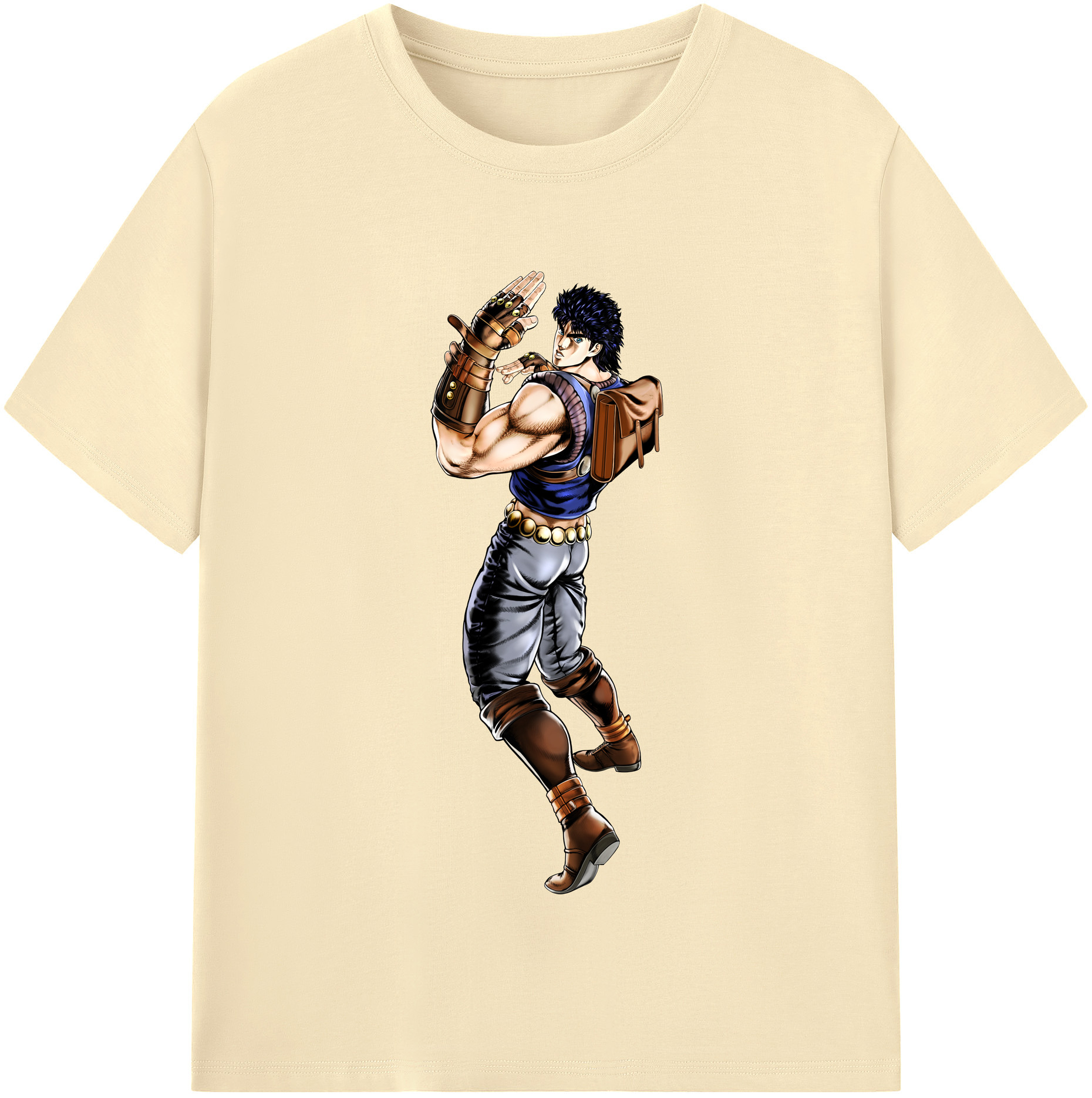 （画像用） ジョジョの奇妙な冒険 /ジョナサン?ジョースター JoJo's Bizarre Adventure Jonathan Joestar 綿100％半袖Tシャツ（フロントプリント）