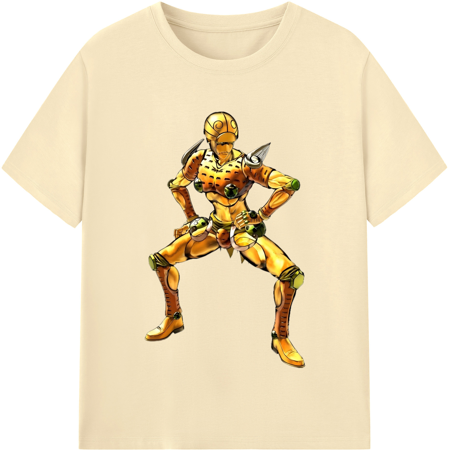 （画像用） ジョジョの奇妙な冒険 ジョルノ?ジョバァーナ JoJo's Bizarre Adventure Giorno Giovanna 綿100％半袖Tシャツ（フロントプリント）
