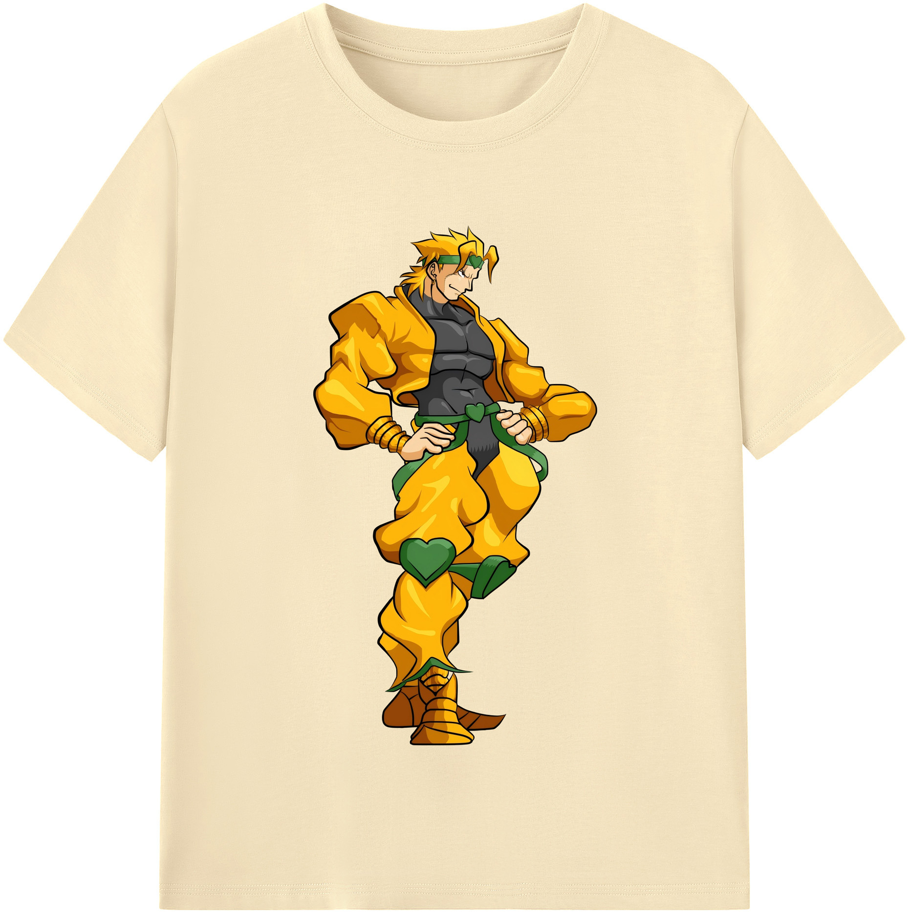（画像用） ジョジョの奇妙な冒険 ディオ?ブランドー JoJo's Bizarre Adventure Dio Brando 綿100％半袖Tシャツ（フロントプリント）
