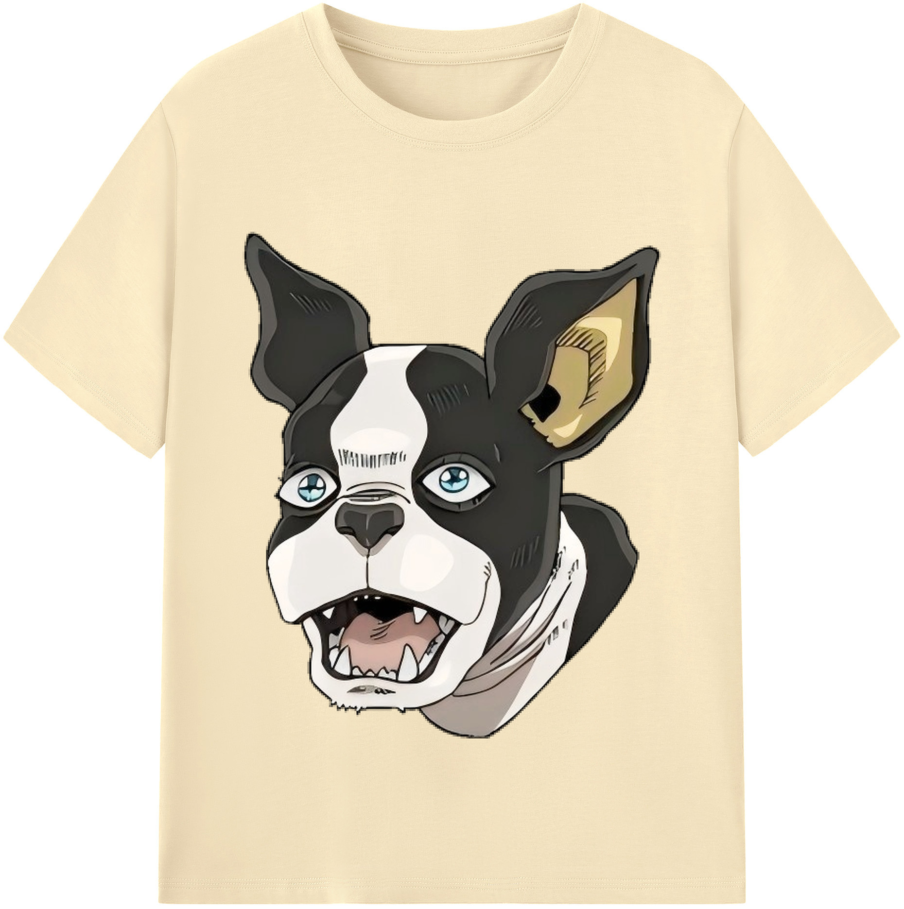 （画像用） ジョジョの奇妙な冒険 イギー JoJo's Bizarre Adventure Iggy 綿100％半袖Tシャツ（フロントプリント）