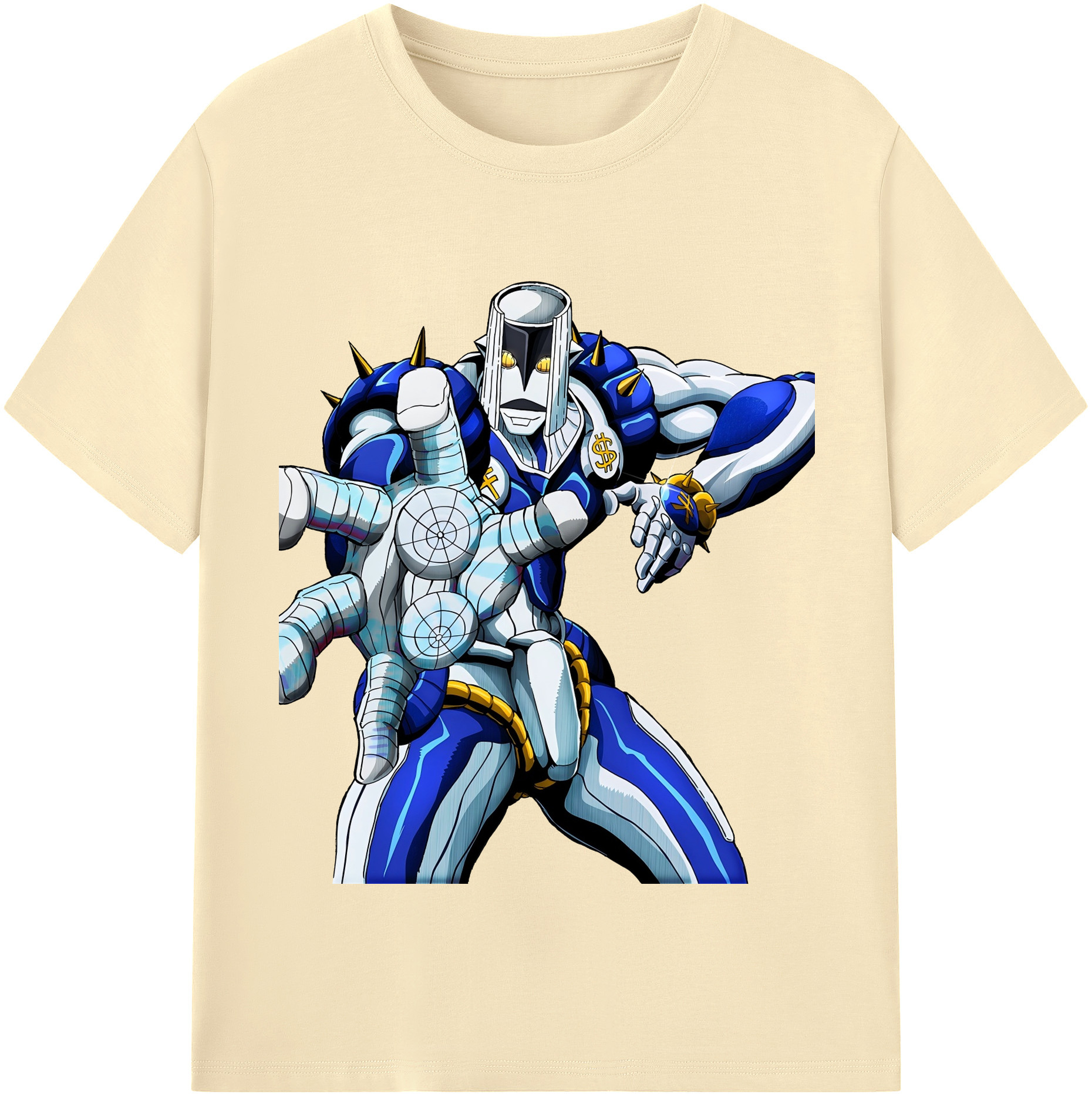 （画像用） ジョジョの奇妙な冒険 虹村億泰 にじむら おくやす JoJo's Bizarre Adventure Nijimura Okuyasu 綿100％半袖Tシャツ（フロントプリント）