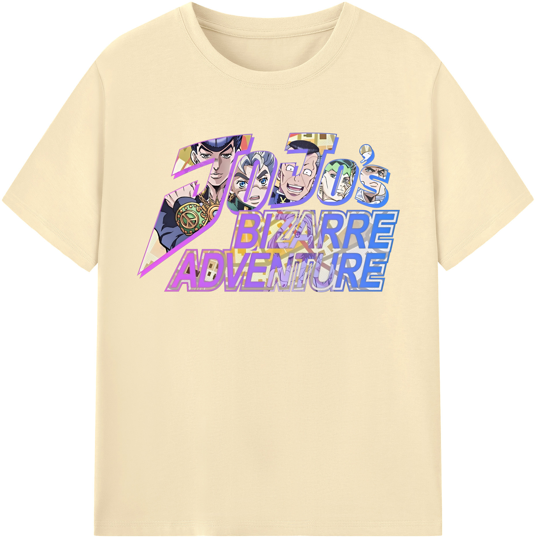 （画像用） ジョジョの奇妙な冒険 JoJo's Bizarre Adventure 綿100％半袖Tシャツ（フロントプリント）