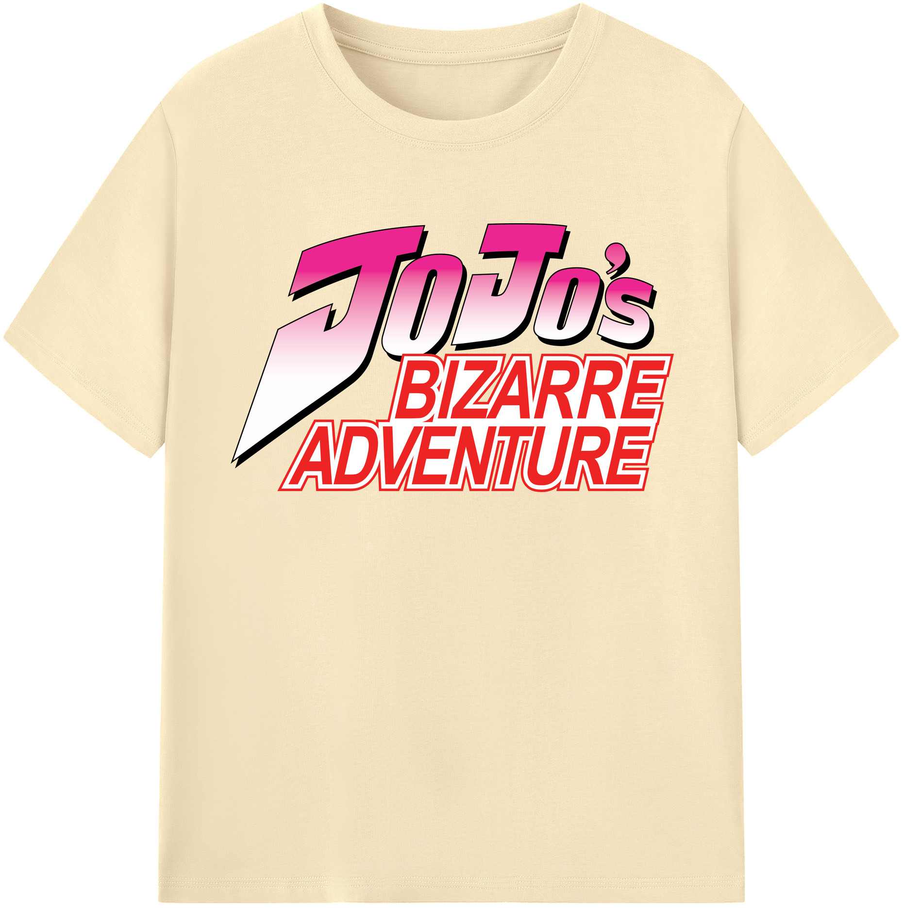 （画像用） ジョジョの奇妙な冒険 JoJo's Bizarre Adventure 綿100％半袖Tシャツ（フロントプリント）