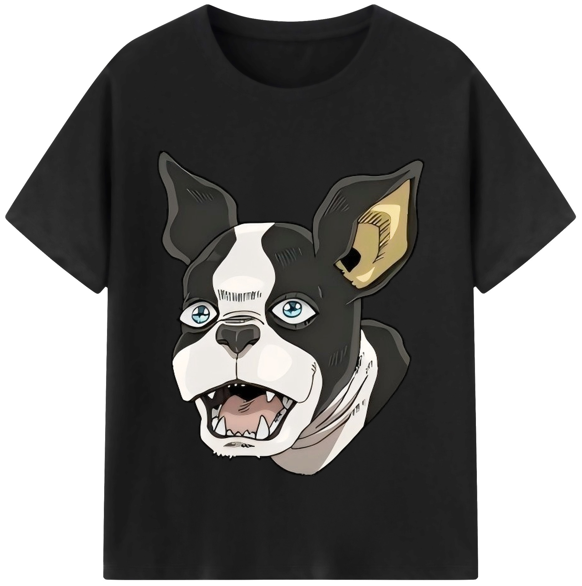 （画像用） ジョジョの奇妙な冒険 イギー JoJo's Bizarre Adventure Iggy 綿100％半袖Tシャツ（フロントプリント）