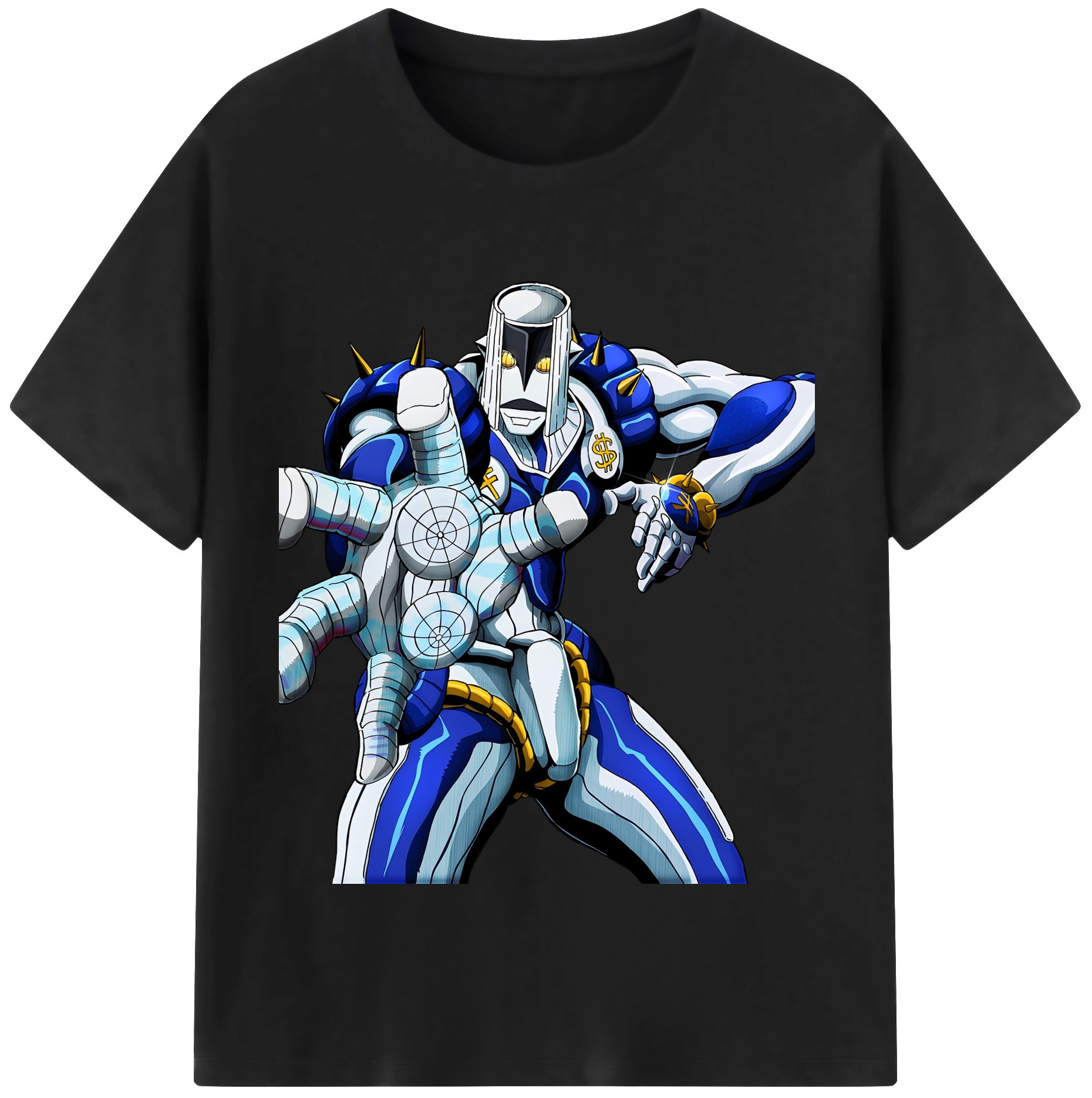 （画像用） ジョジョの奇妙な冒険 虹村億泰 にじむら おくやす JoJo's Bizarre Adventure Nijimura Okuyasu 綿100％半袖Tシャツ（フロントプリント）