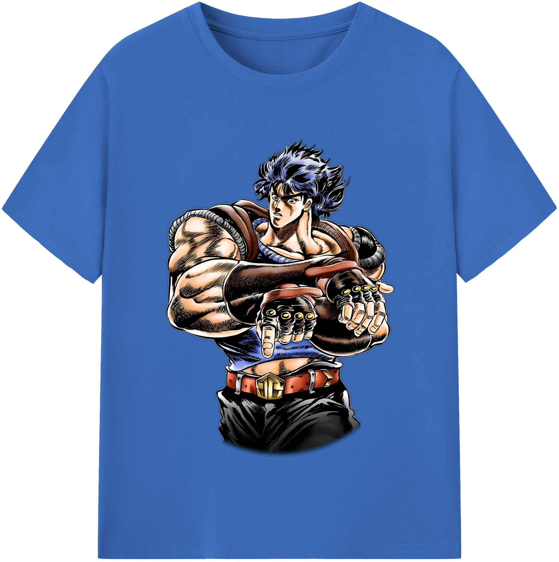 （画像用） ジョジョの奇妙な冒険 /ジョナサン?ジョースター JoJo's Bizarre Adventure Jonathan Joestar 綿100％半袖Tシャツ（フロントプリント）