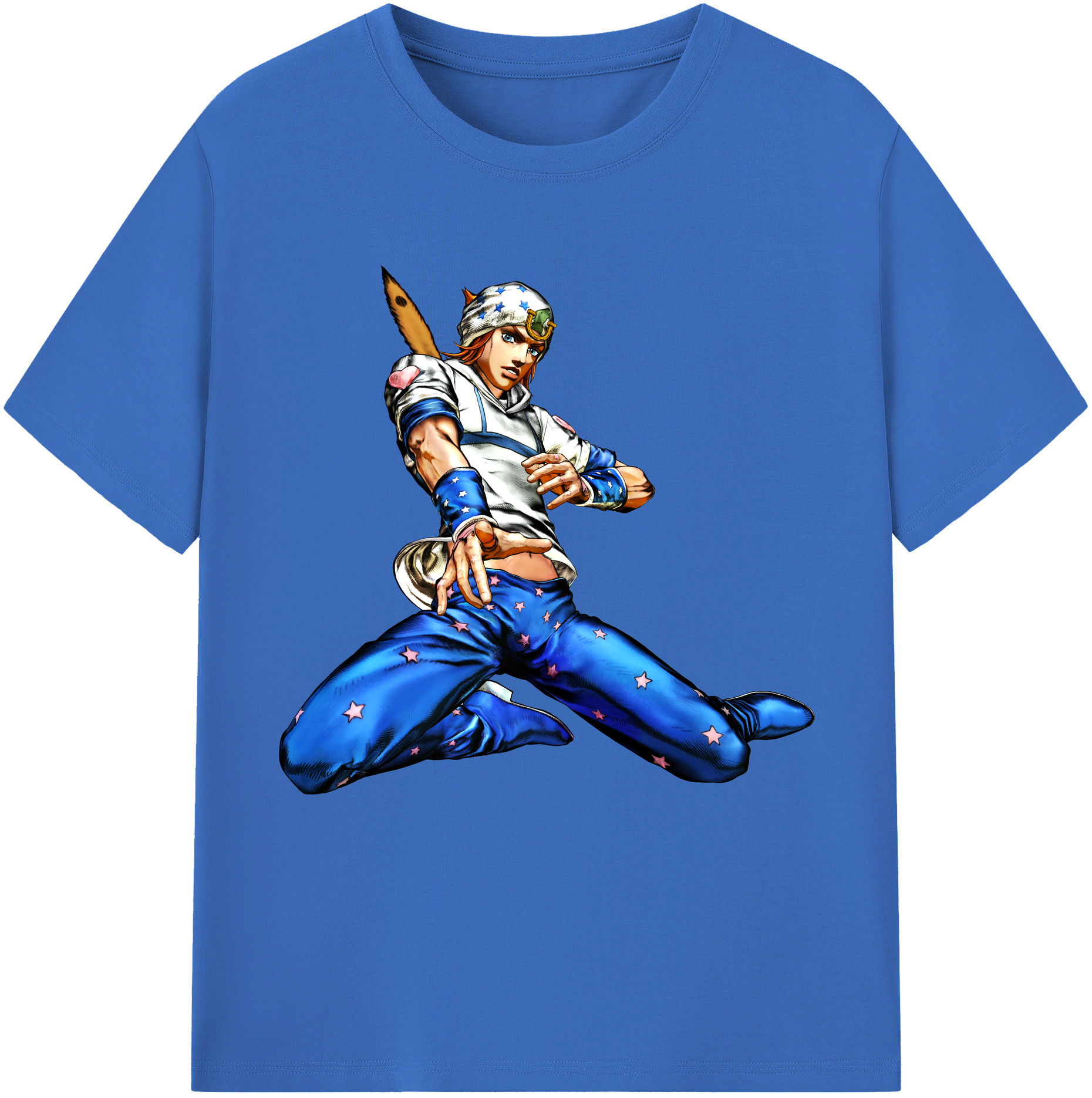 （画像用） ジョジョの奇妙な冒険 ジョナサン?ジョースター JoJo's Bizarre Adventure Jonathan Joestar 綿100％半袖Tシャツ（フロントプリント）