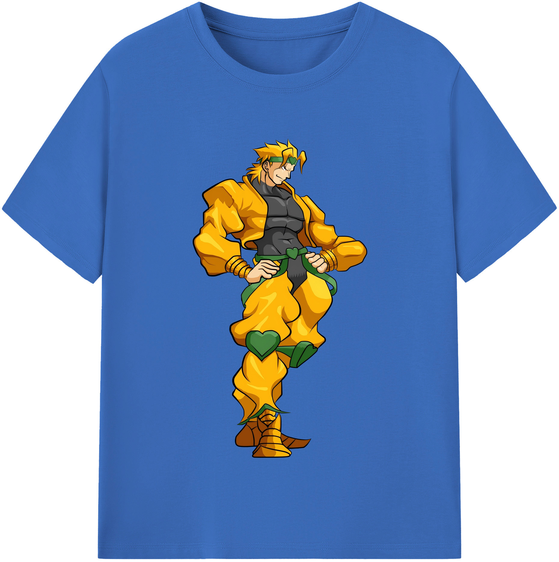 （画像用） ジョジョの奇妙な冒険 ディオ?ブランドー JoJo's Bizarre Adventure Dio Brando 綿100％半袖Tシャツ（フロントプリント）
