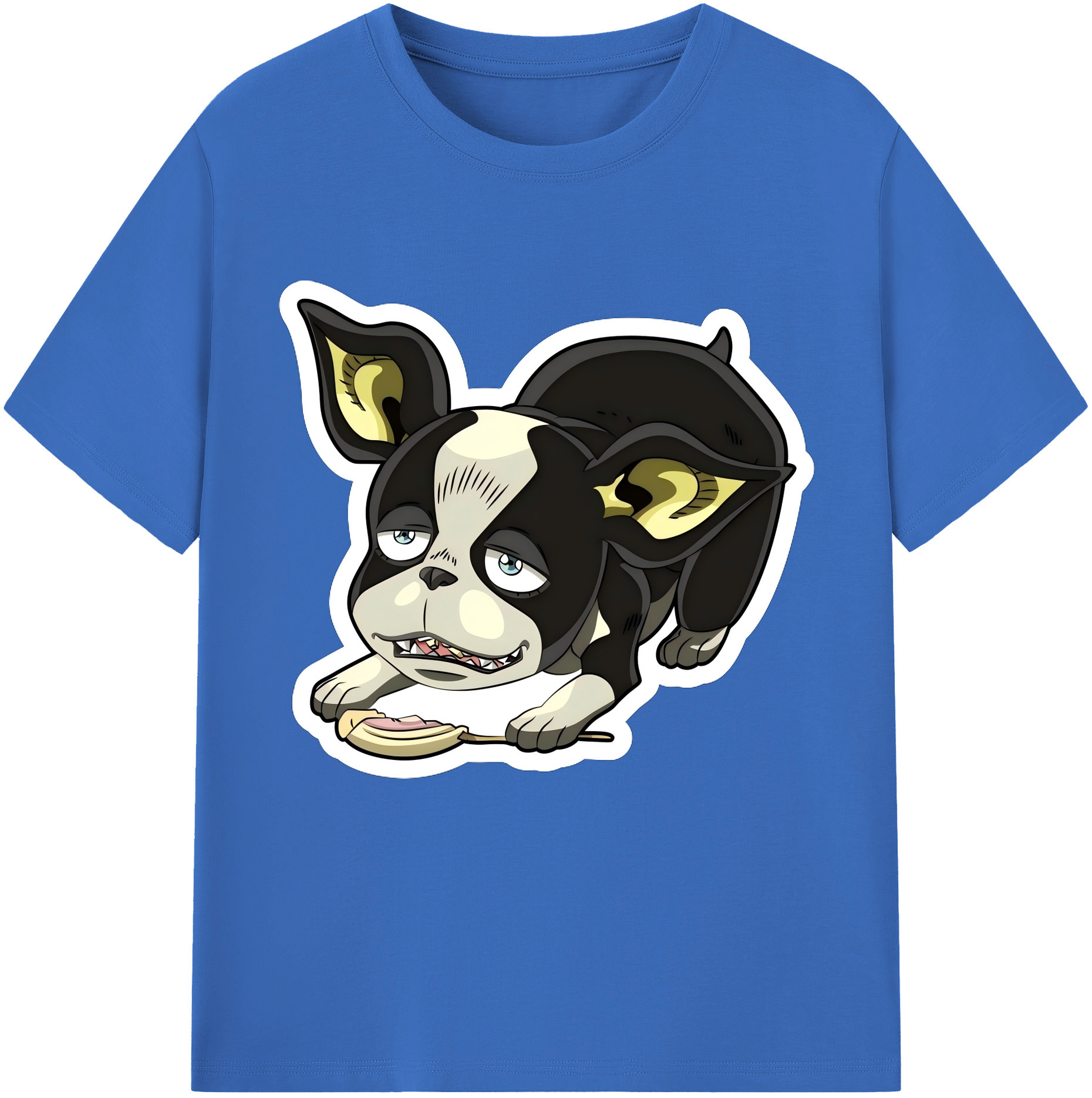（画像用） ジョジョの奇妙な冒険 イギー JoJo's Bizarre Adventure Iggy 綿100％半袖Tシャツ（フロントプリント）