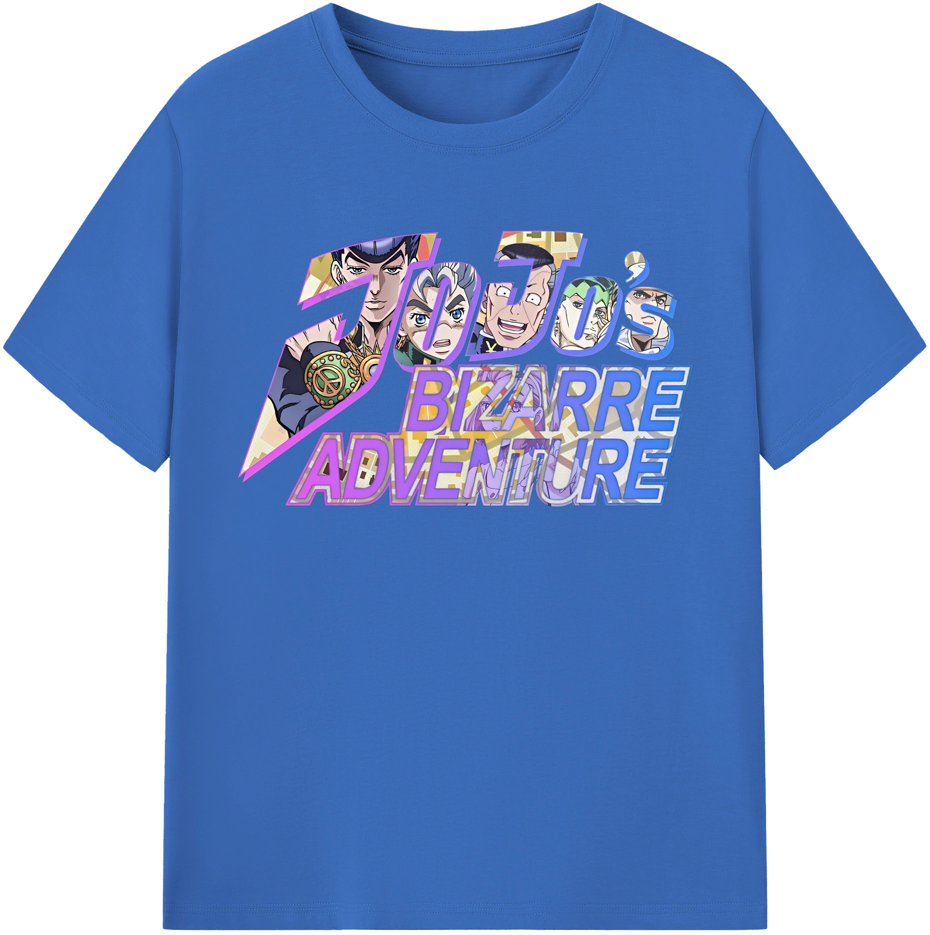 （画像用） ジョジョの奇妙な冒険 JoJo's Bizarre Adventure 綿100％半袖Tシャツ（フロントプリント）